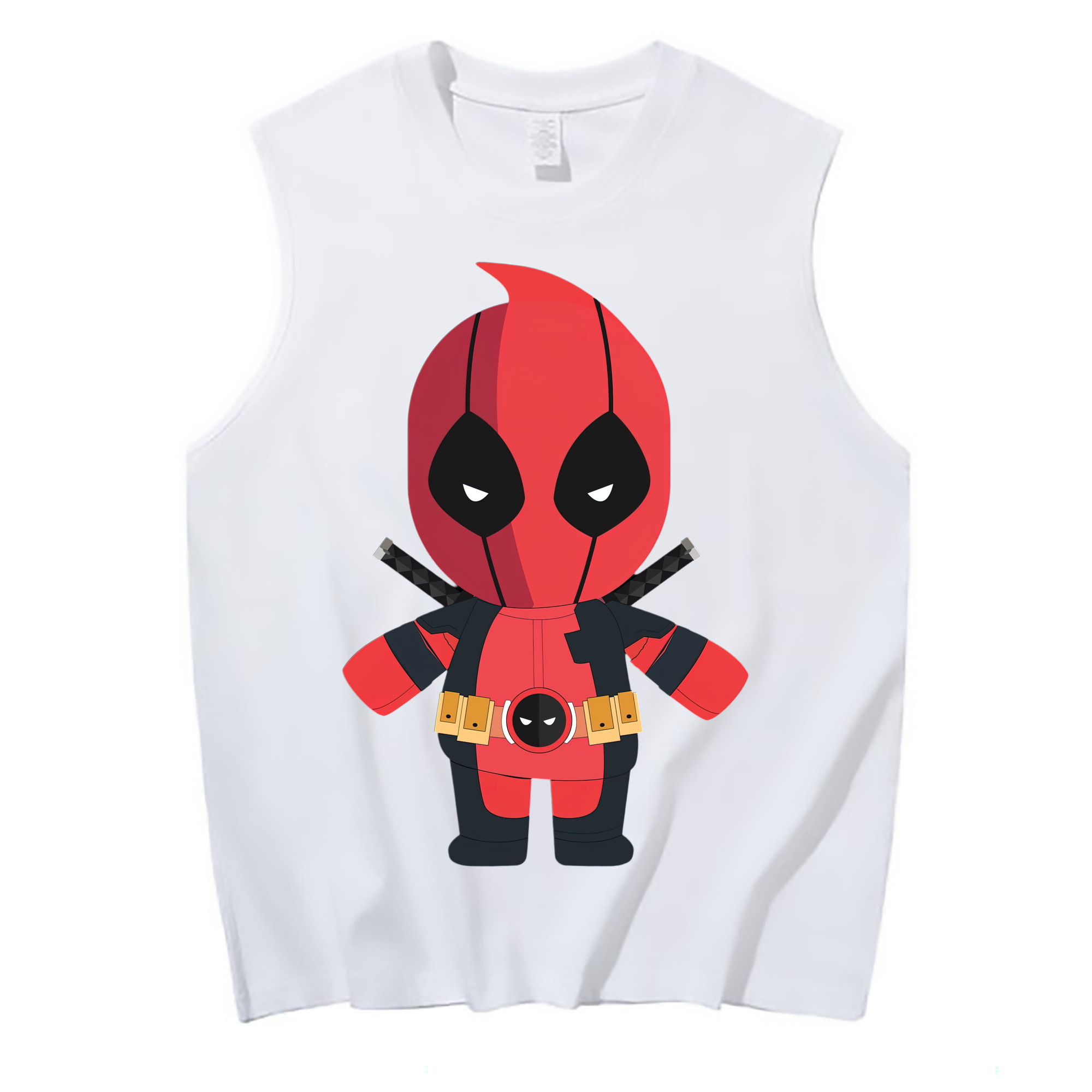 （画像用） Deadpool デッドプール コットン100％タンクトップ（フロントプリント）