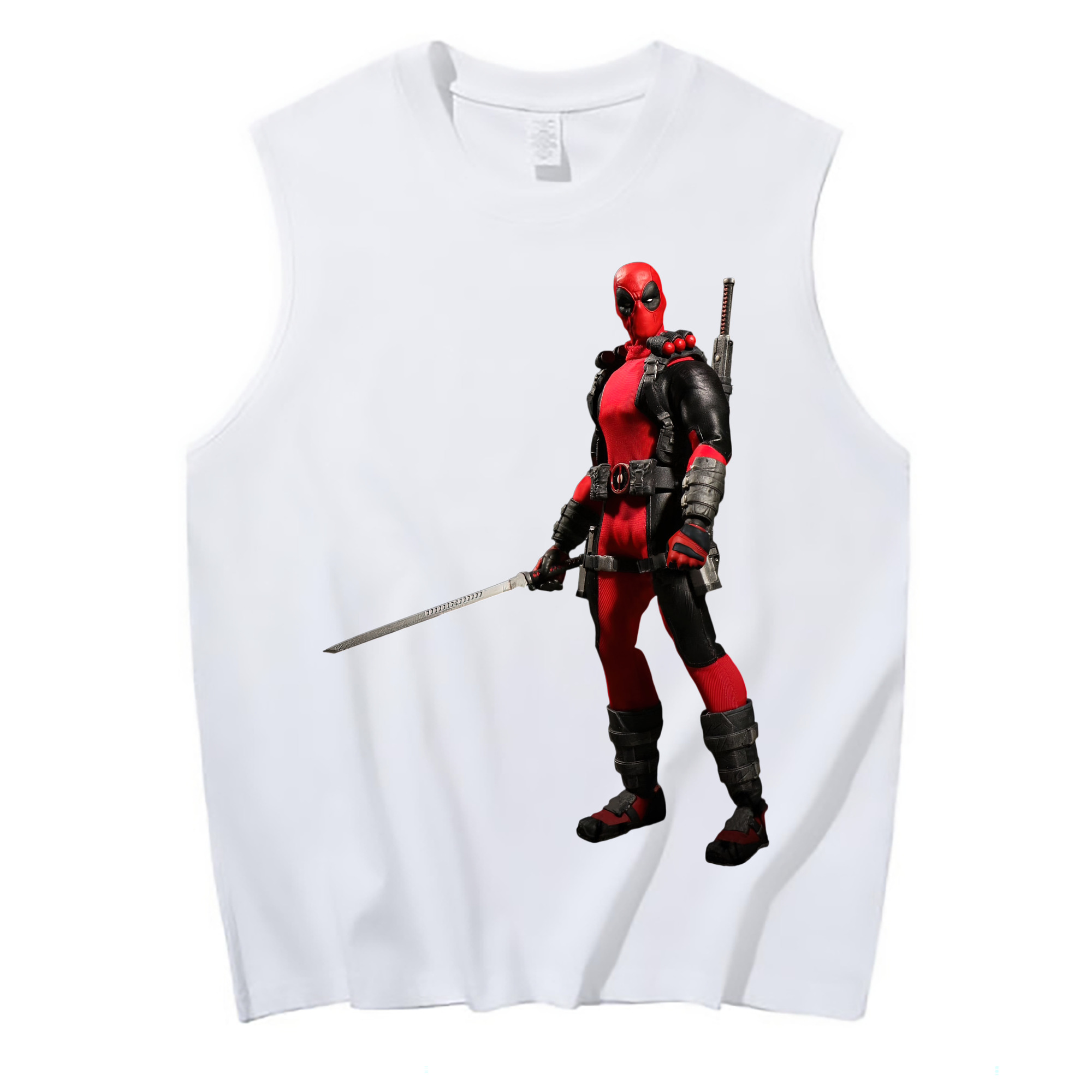 （画像用） Deadpool デッドプール コットン100％タンクトップ（フロントプリント）
