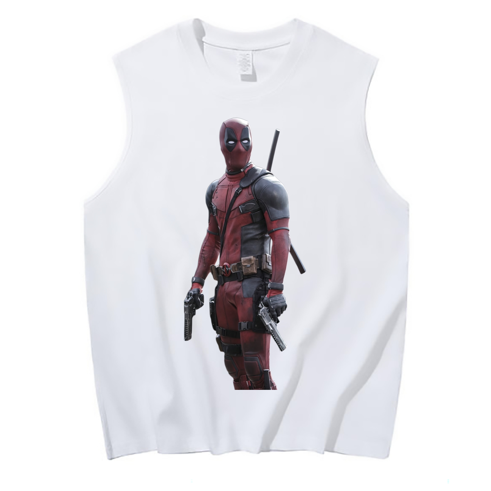（画像用） Deadpool デッドプール コットン100％タンクトップ（フロントプリント）