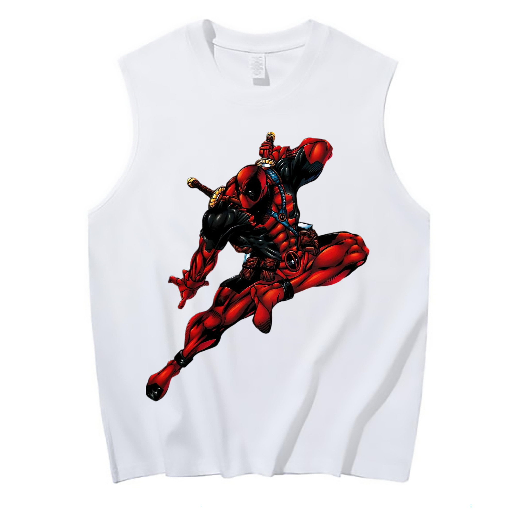 （画像用） Deadpool デッドプール コットン100％タンクトップ（フロントプリント）