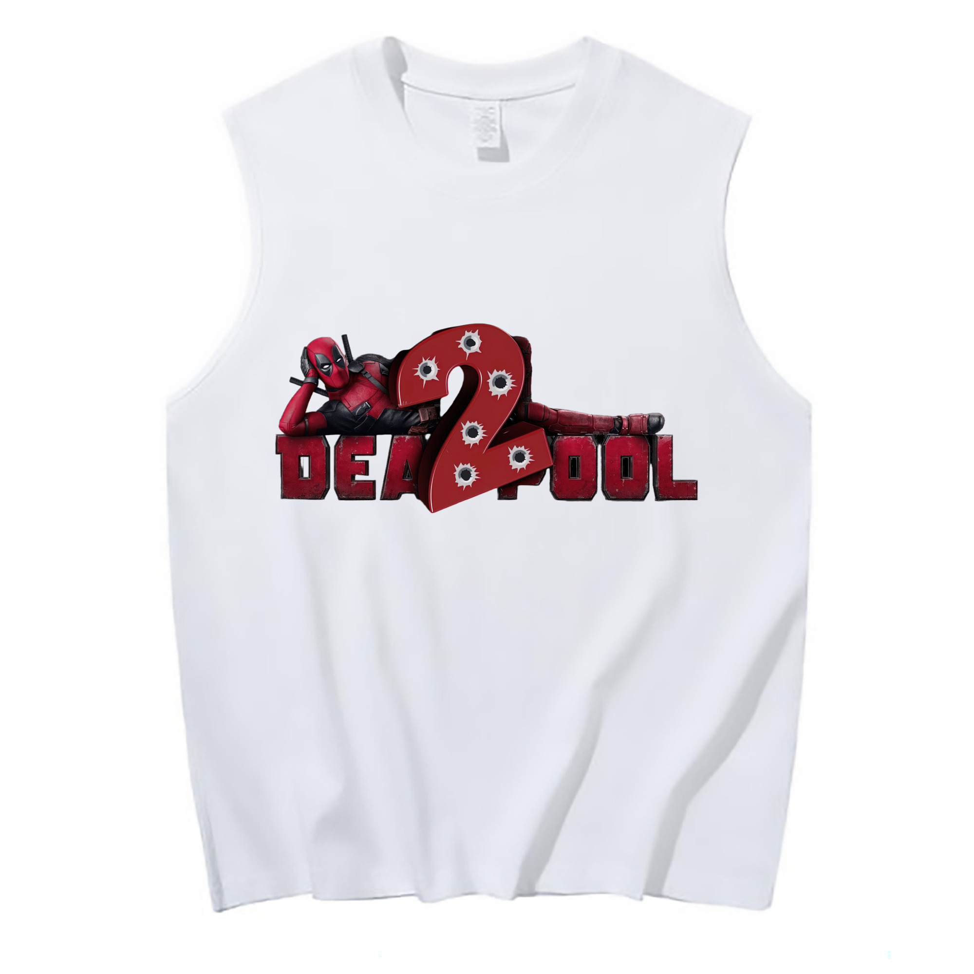 （画像用） Deadpool デッドプール コットン100％タンクトップ（フロントプリント）