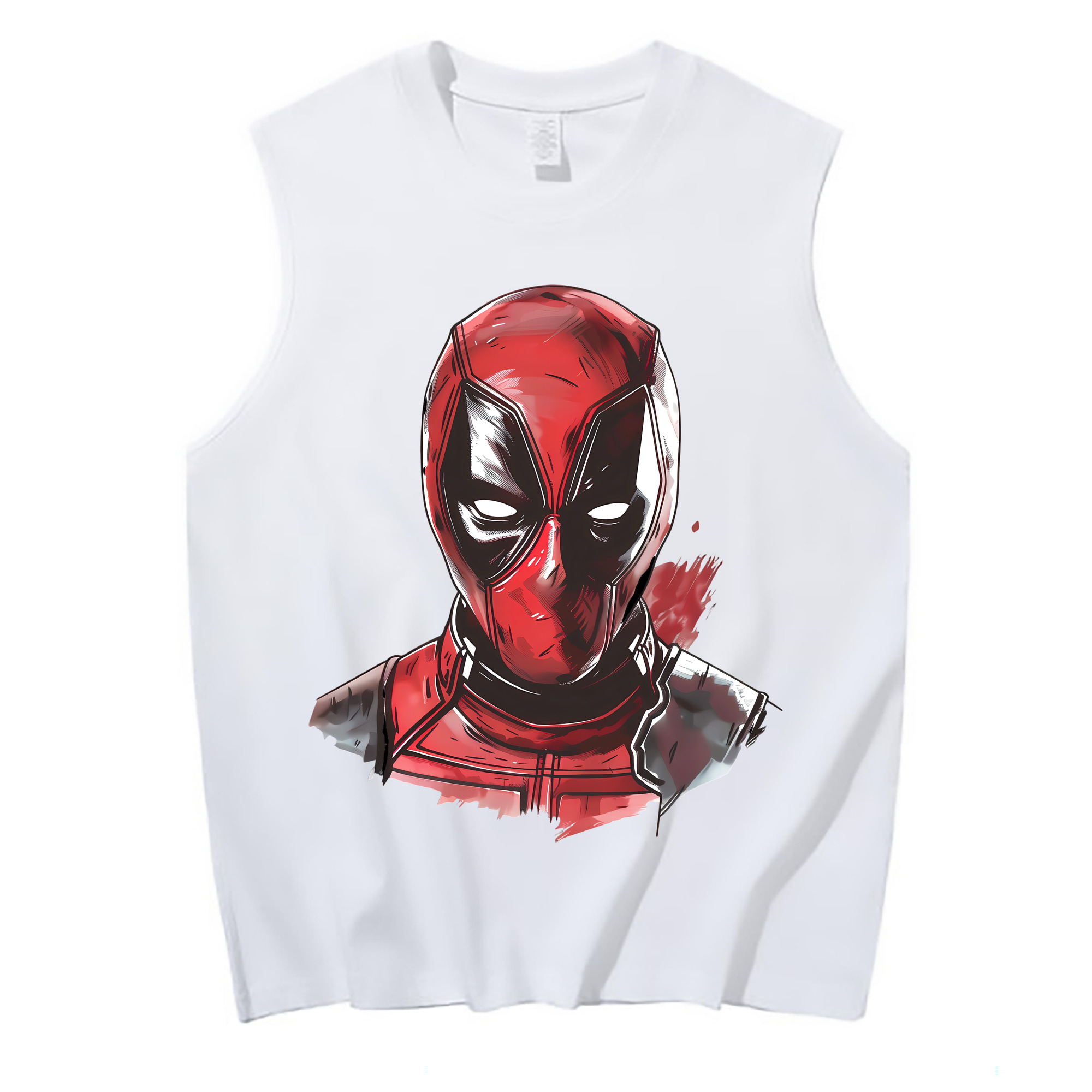（画像用） Deadpool デッドプール コットン100％タンクトップ（フロントプリント）