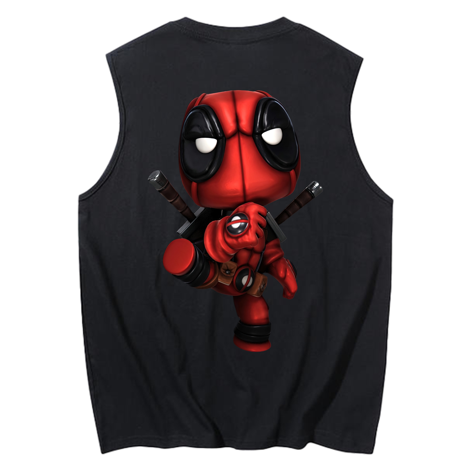 （画像用） Deadpool デッドプール コットン100％タンクトップ（背面プリント）