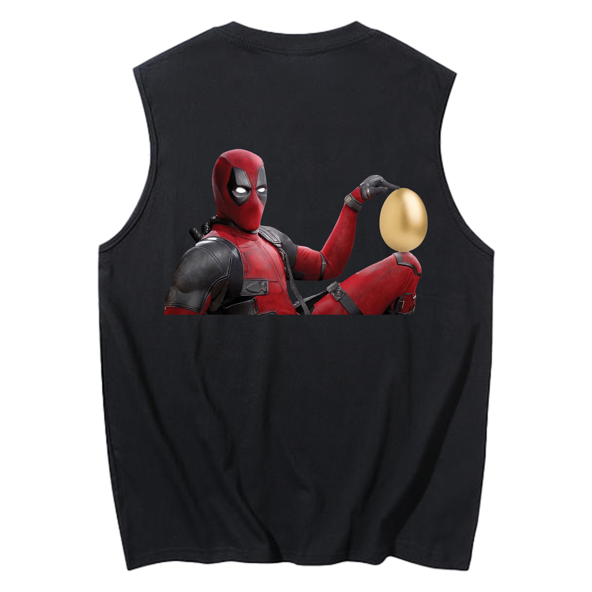 （画像用） Deadpool デッドプール コットン100％タンクトップ（背面プリント）