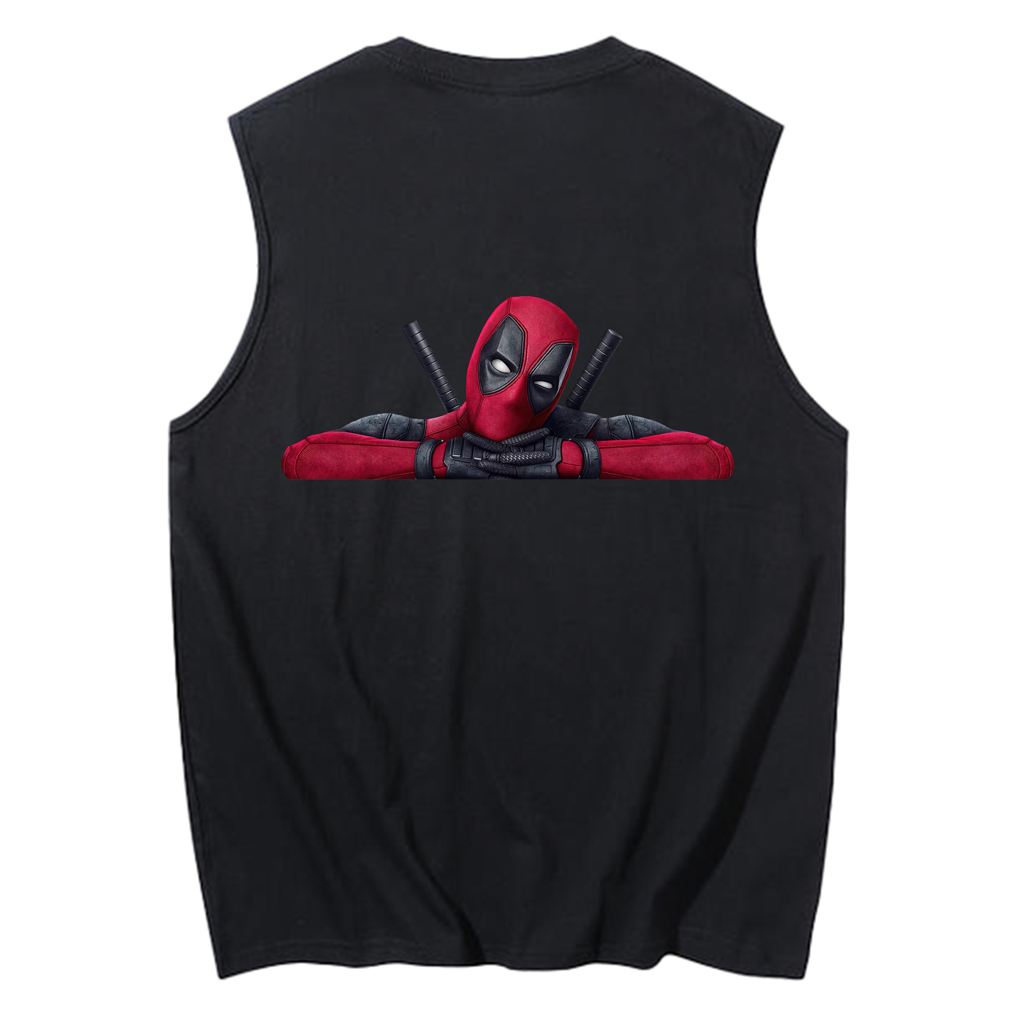 （画像用） Deadpool デッドプール コットン100％タンクトップ（背面プリント）