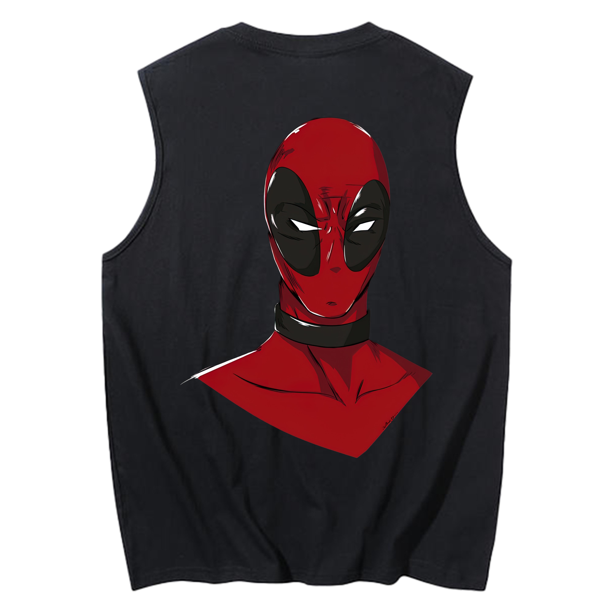 （画像用） Deadpool デッドプール コットン100％タンクトップ（背面プリント）