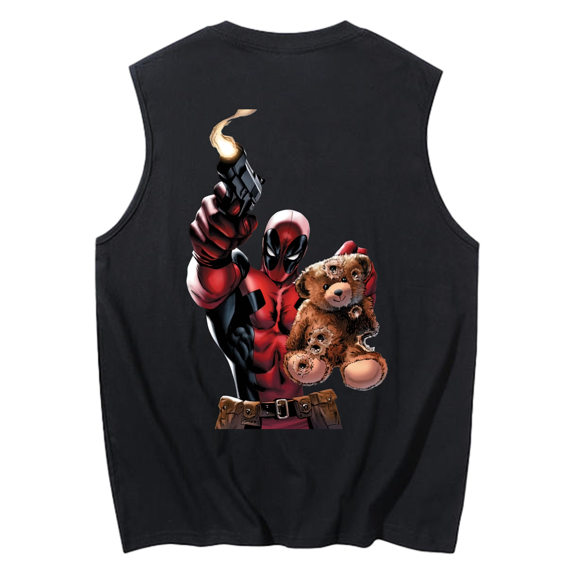 （画像用） Deadpool デッドプール コットン100％タンクトップ（背面プリント）