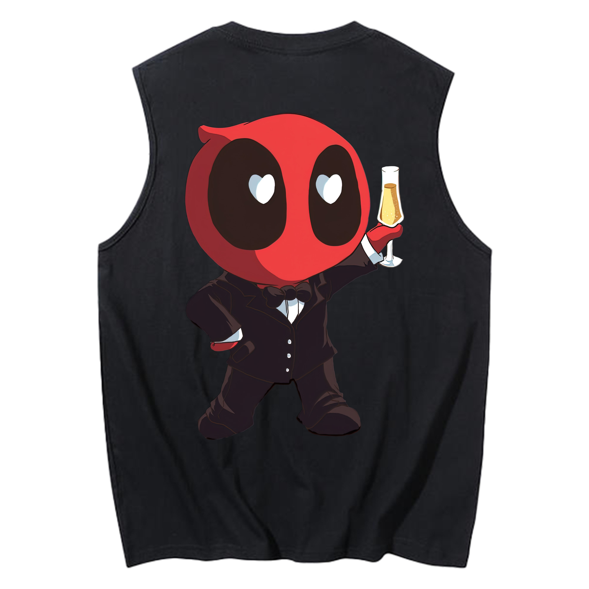 （画像用） Deadpool デッドプール コットン100％タンクトップ（背面プリント）