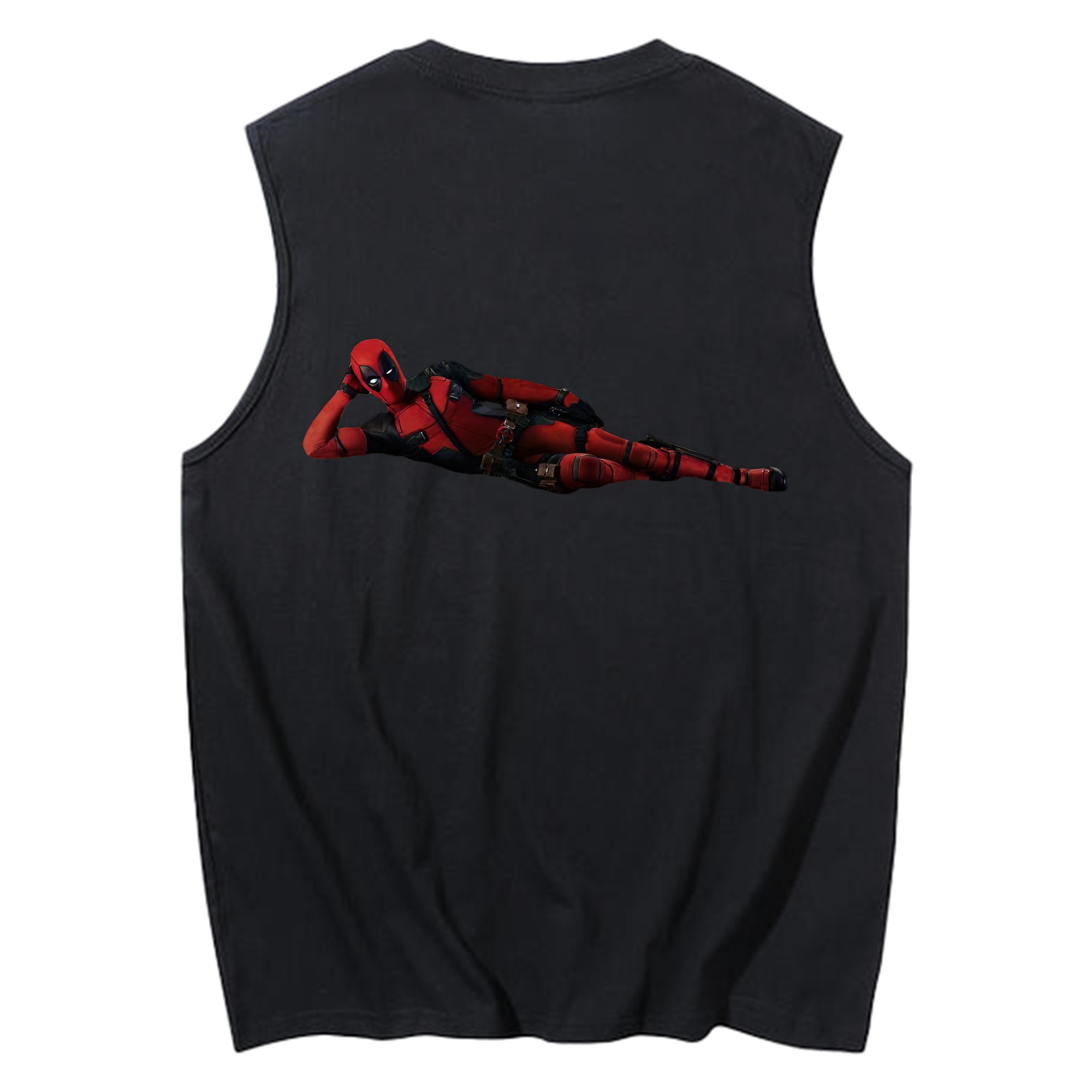 （画像用） Deadpool デッドプール コットン100％タンクトップ（背面プリント）