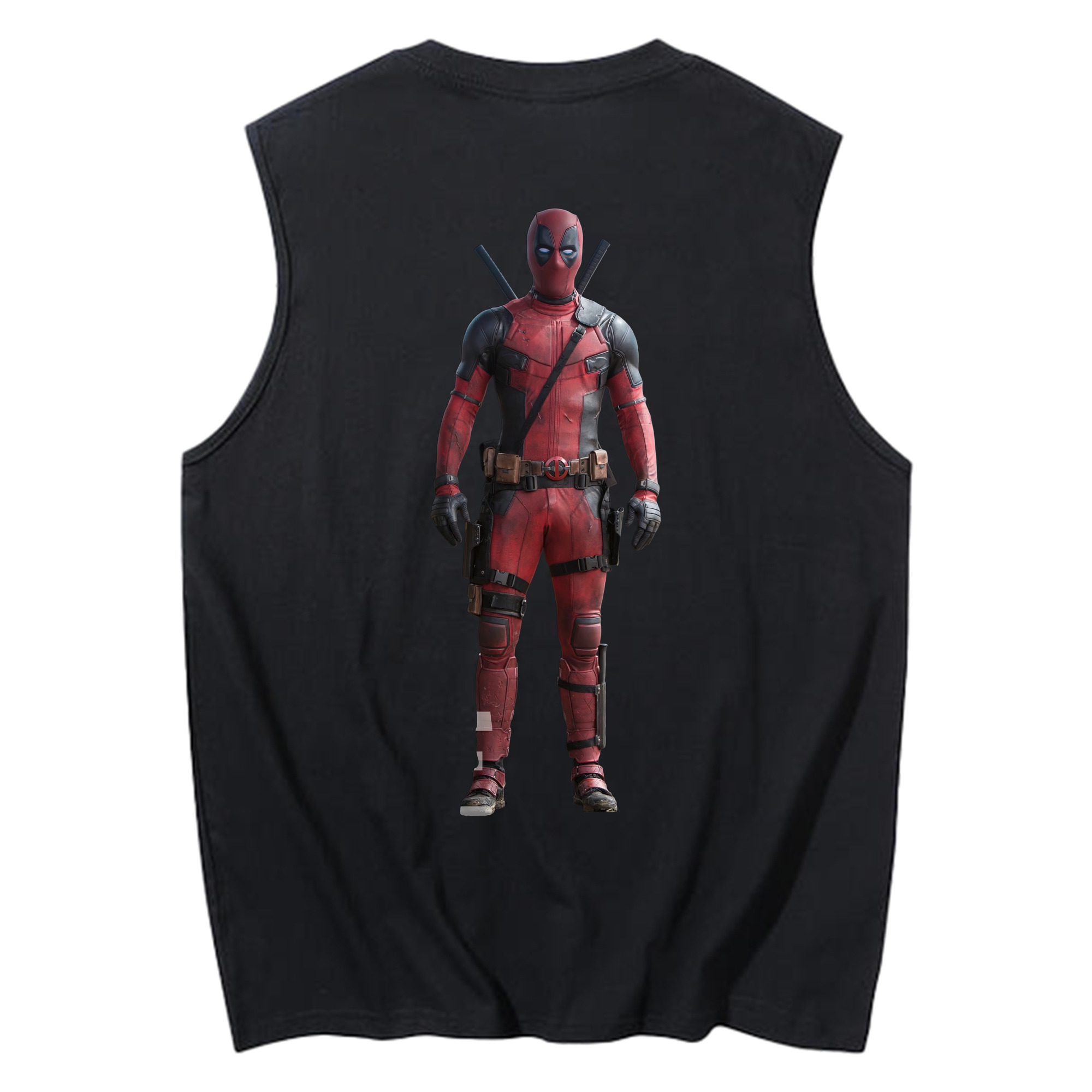 （画像用） Deadpool デッドプール コットン100％タンクトップ（背面プリント）
