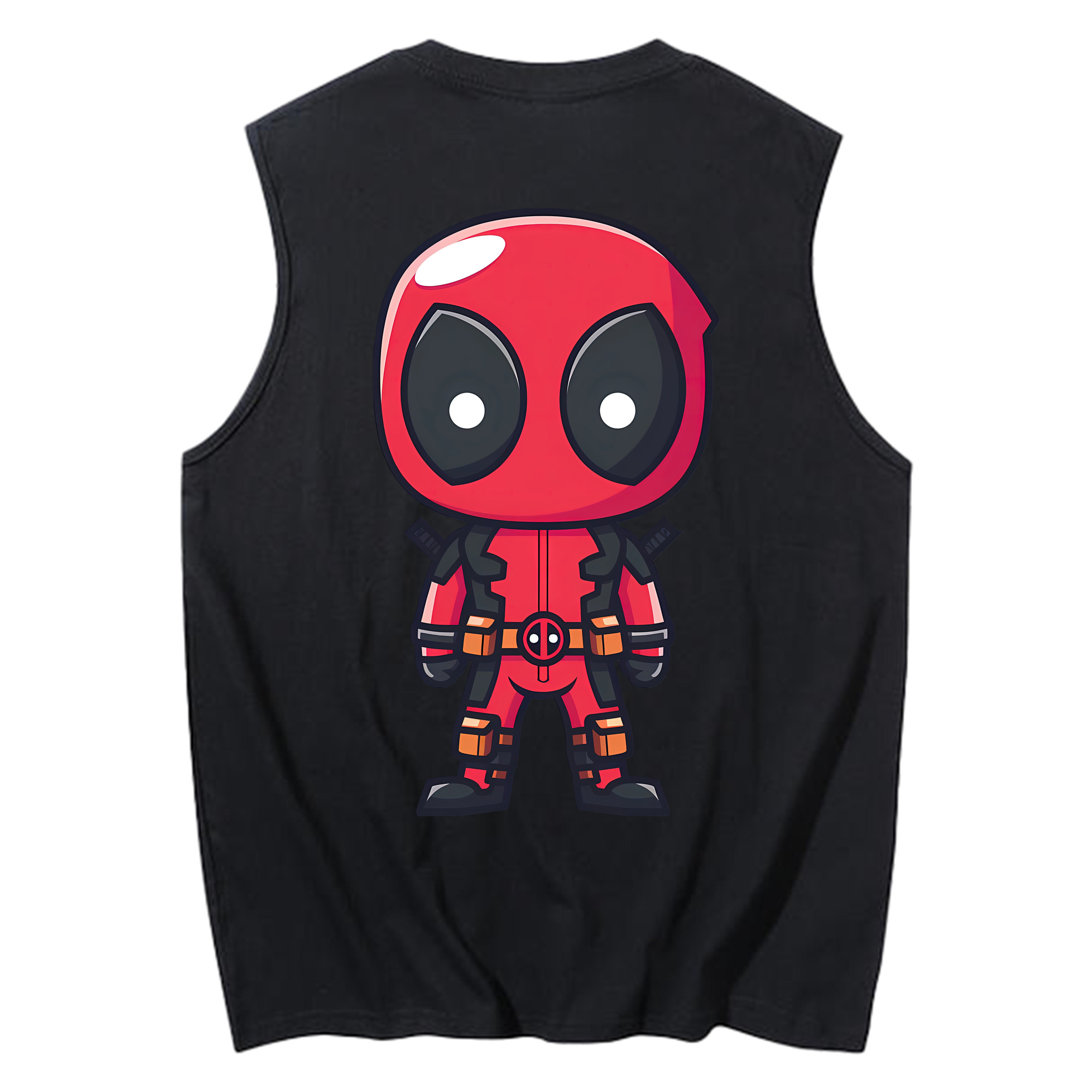 （画像用） Deadpool デッドプール コットン100％タンクトップ（背面プリント）