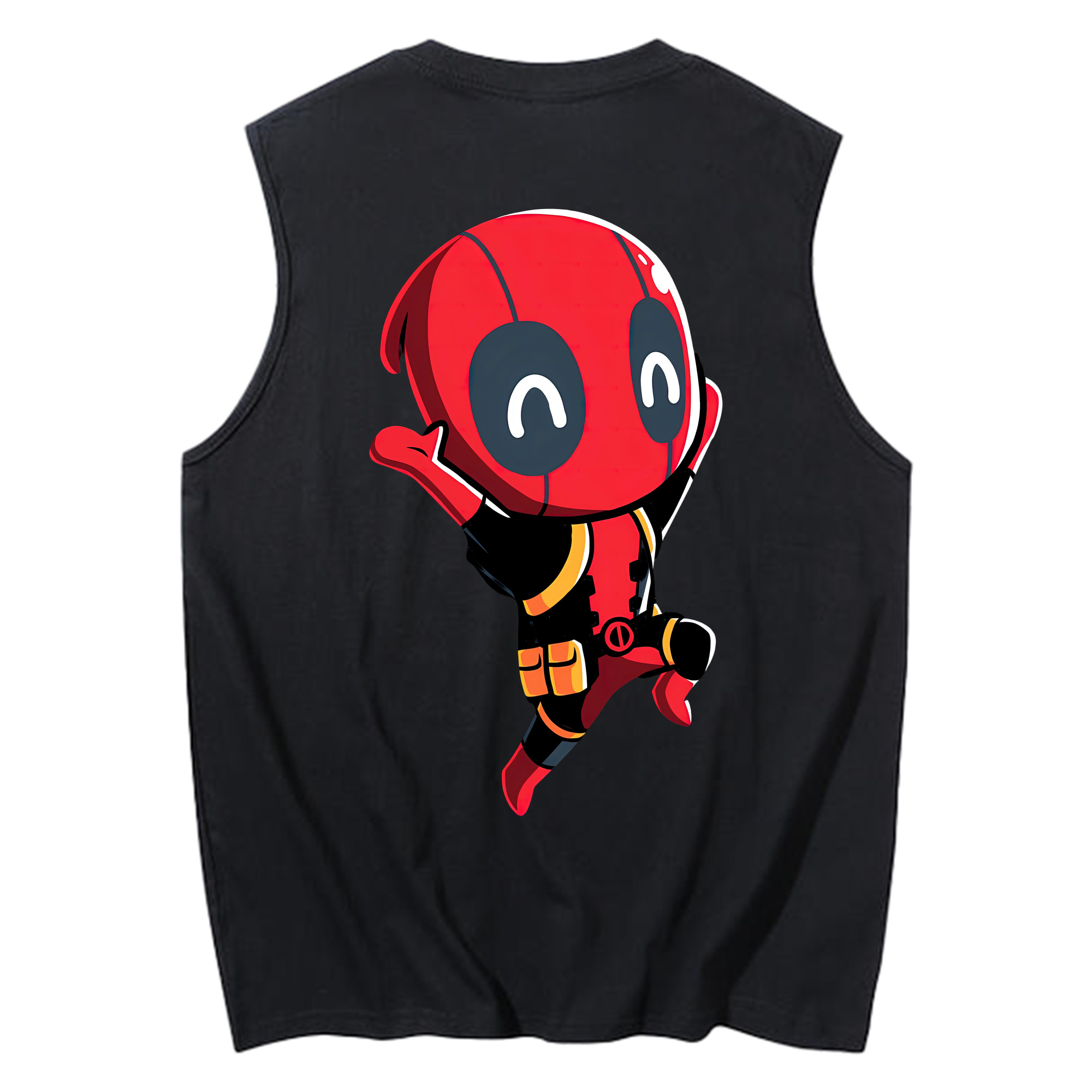 （画像用） Deadpool デッドプール コットン100％タンクトップ（背面プリント）