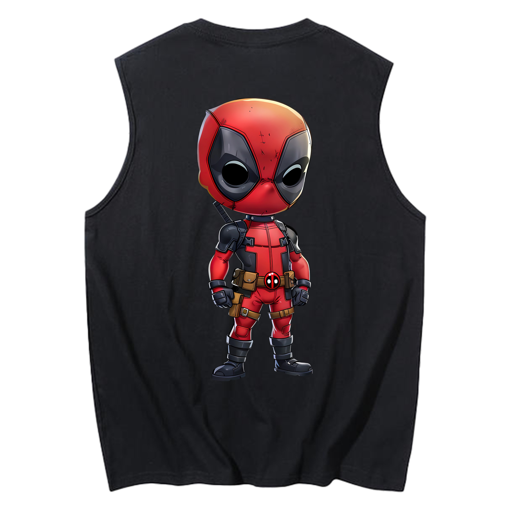 （画像用） Deadpool デッドプール コットン100％タンクトップ（背面プリント）
