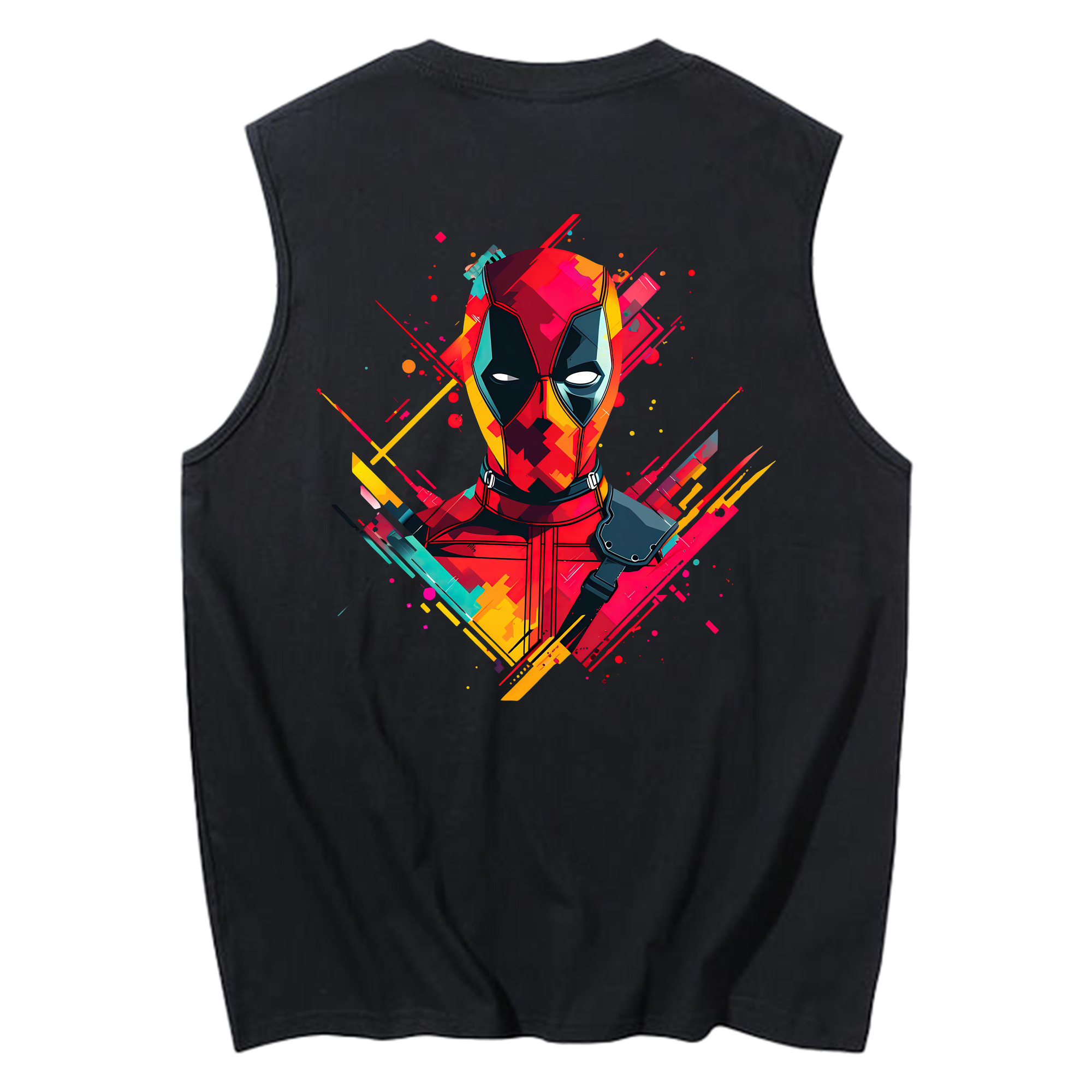 （画像用） Deadpool デッドプール コットン100％タンクトップ（背面プリント）