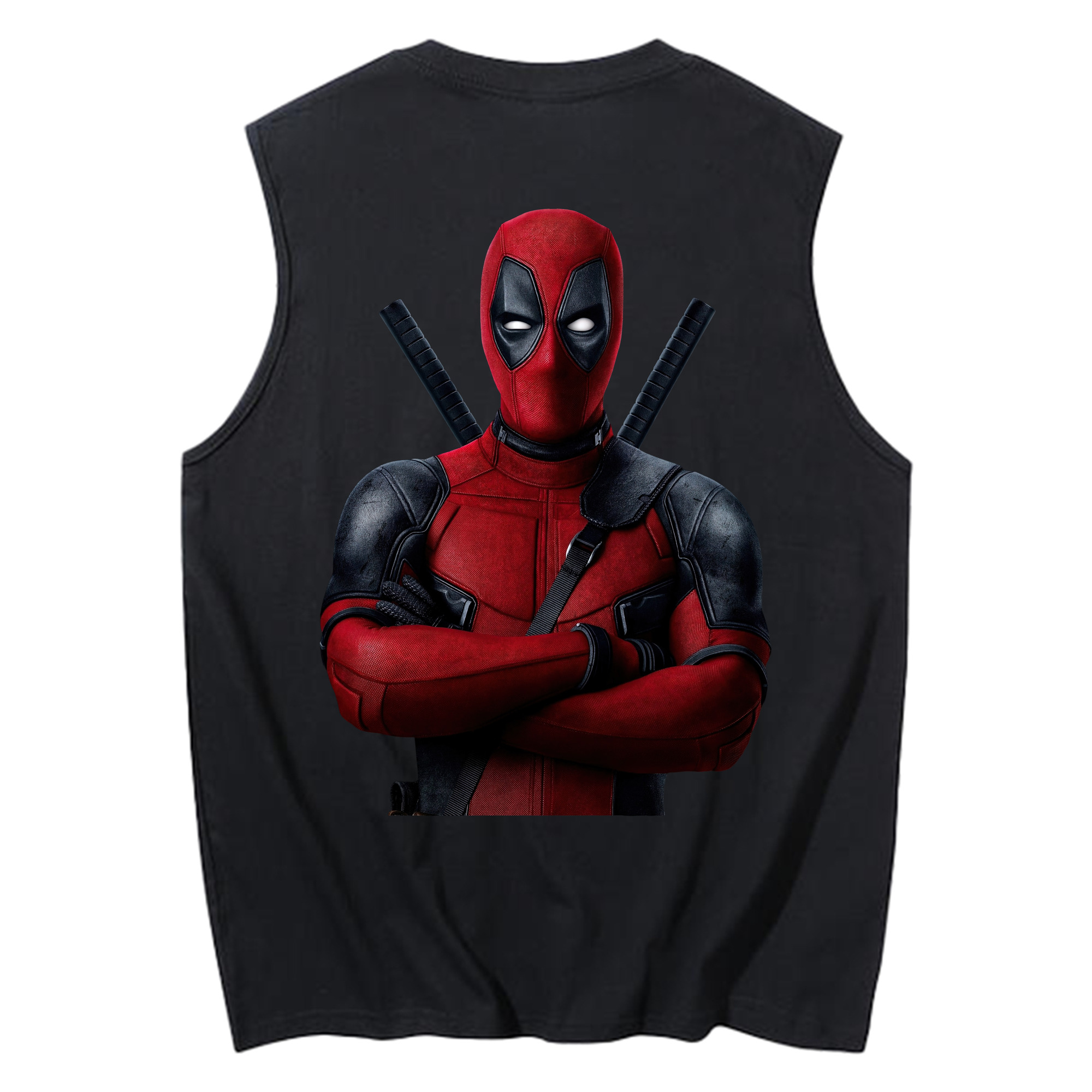 （画像用） Deadpool デッドプール コットン100％タンクトップ（背面プリント）
