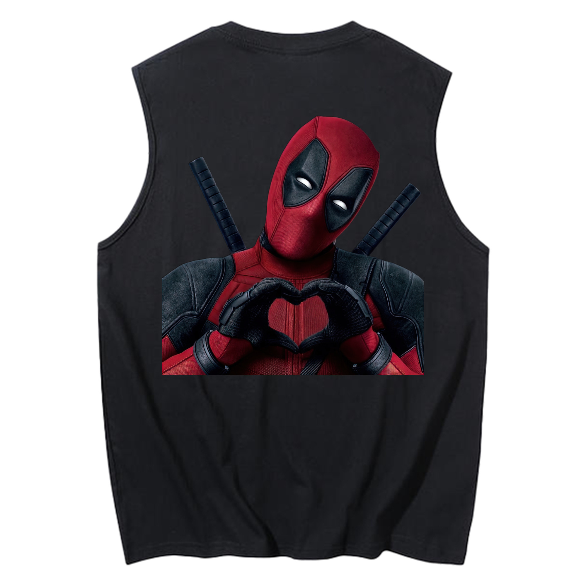 （画像用） Deadpool デッドプール コットン100％タンクトップ（背面プリント）