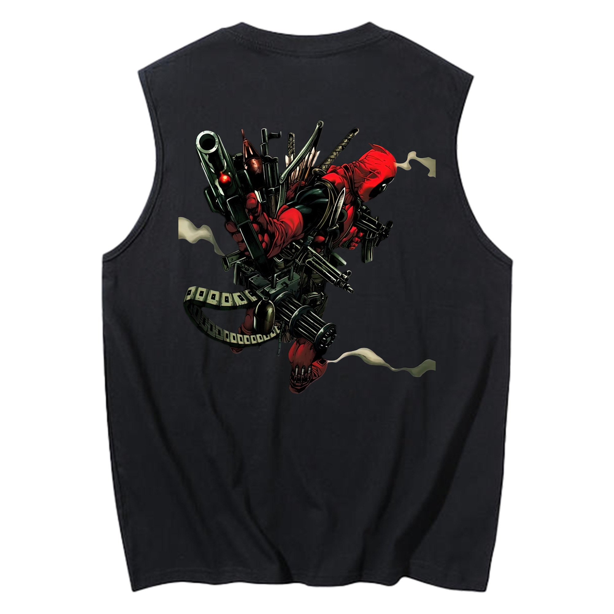 （画像用） Deadpool デッドプール コットン100％タンクトップ（背面プリント）