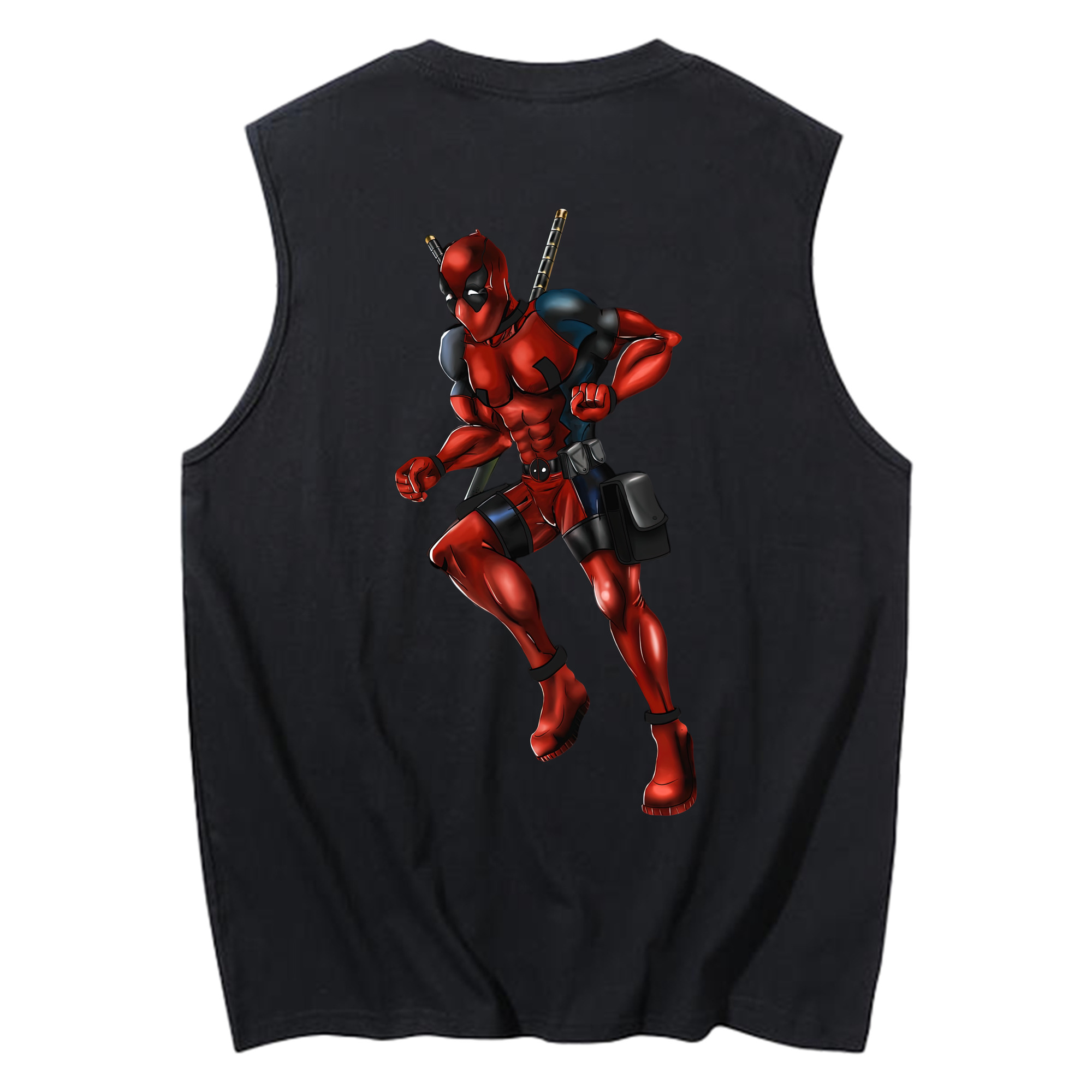 （画像用） Deadpool デッドプール コットン100％タンクトップ（背面プリント）