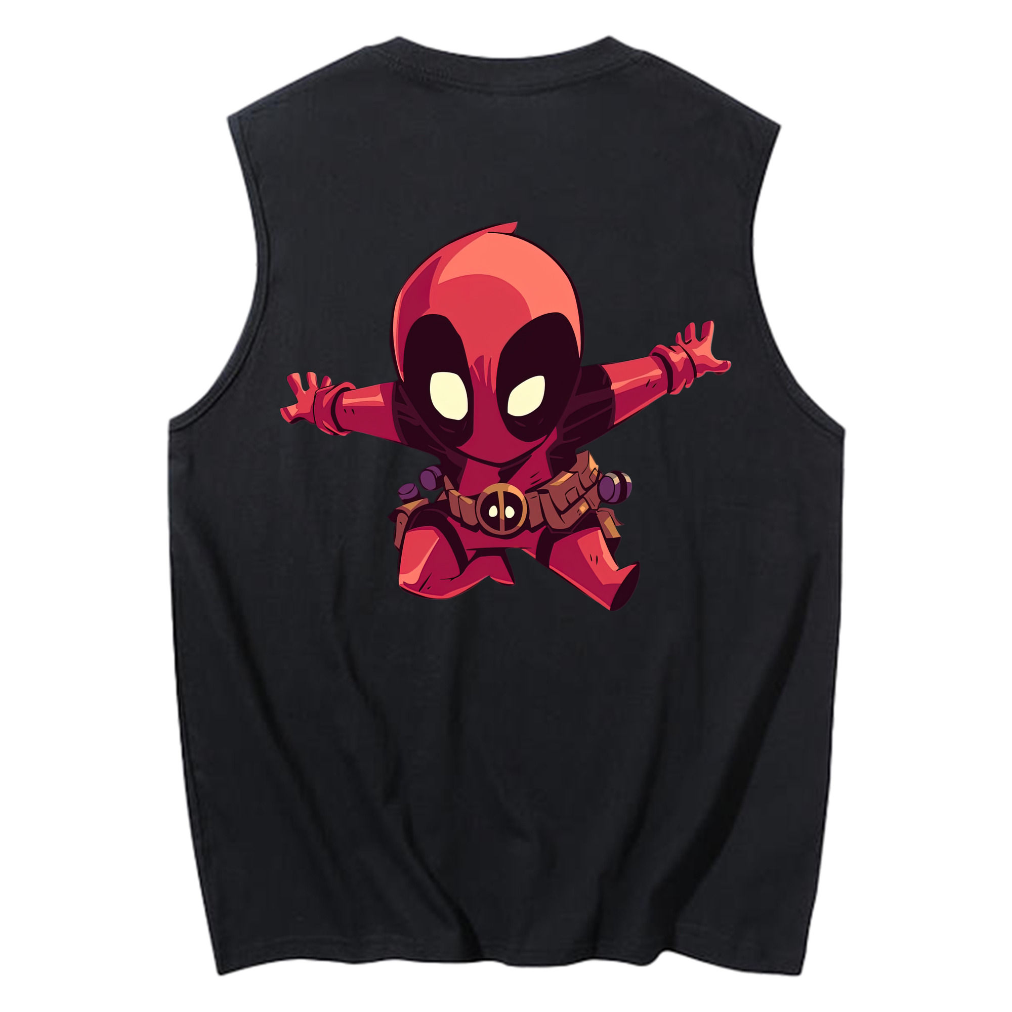 （画像用） Deadpool デッドプール コットン100％タンクトップ（背面プリント）