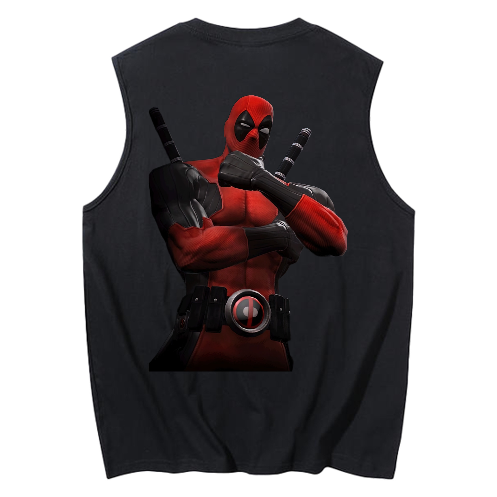 （画像用） Deadpool デッドプール コットン100％タンクトップ（背面プリント）