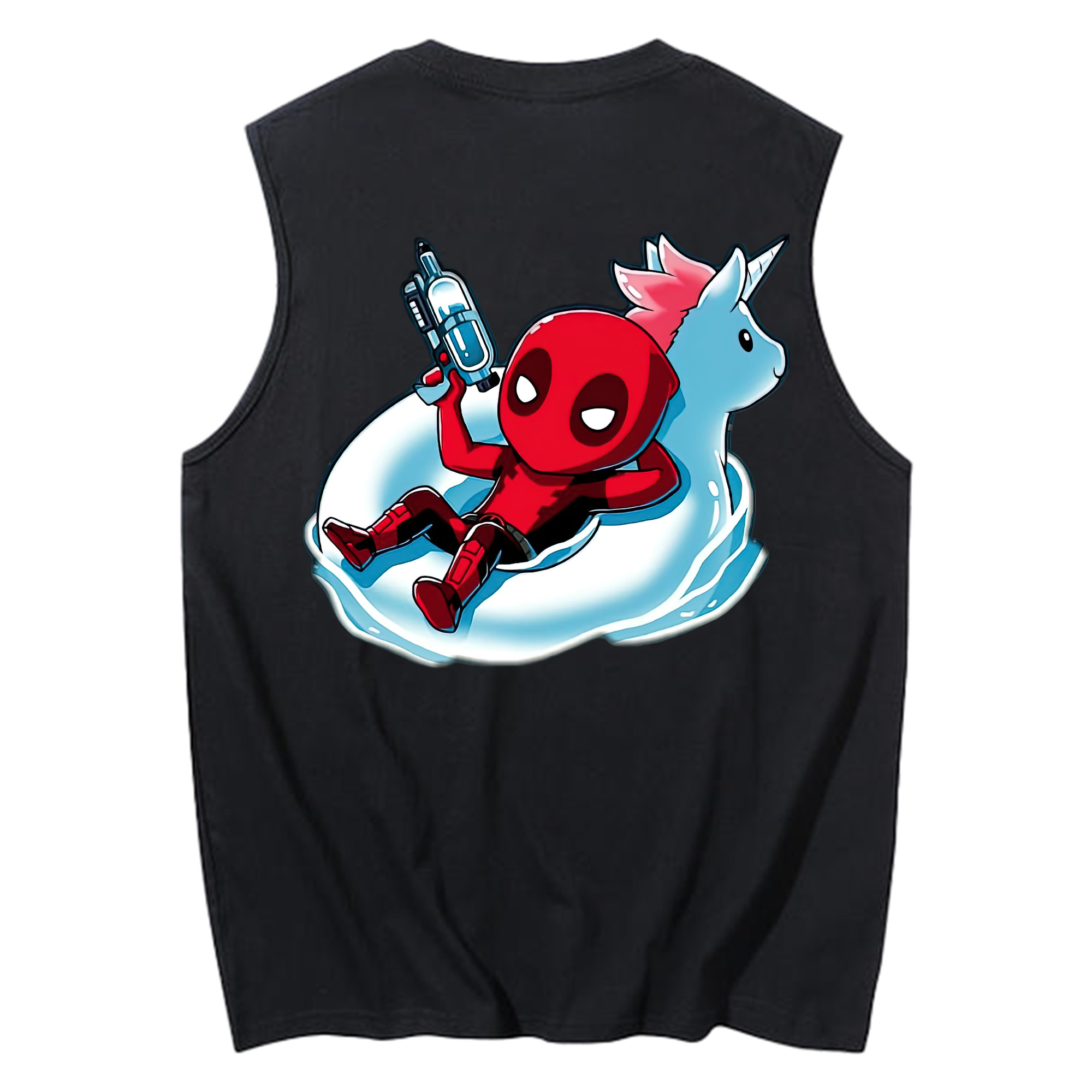 （画像用） Deadpool デッドプール コットン100％タンクトップ（背面プリント）