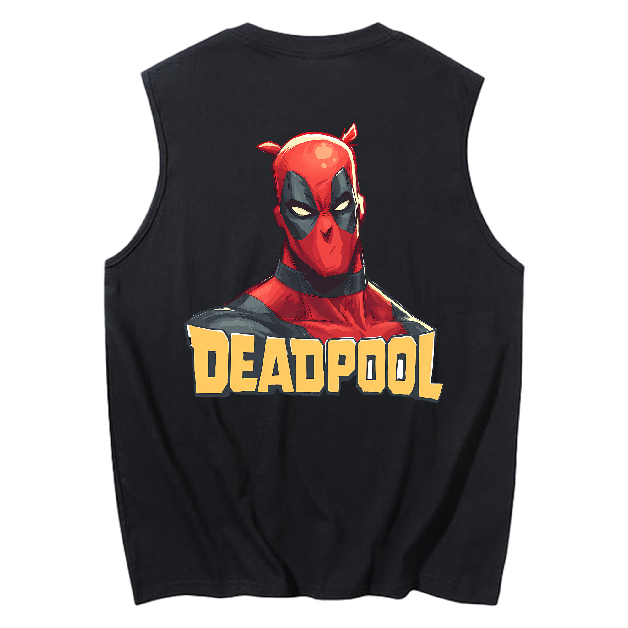 （画像用） Deadpool デッドプール コットン100％タンクトップ（背面プリント）