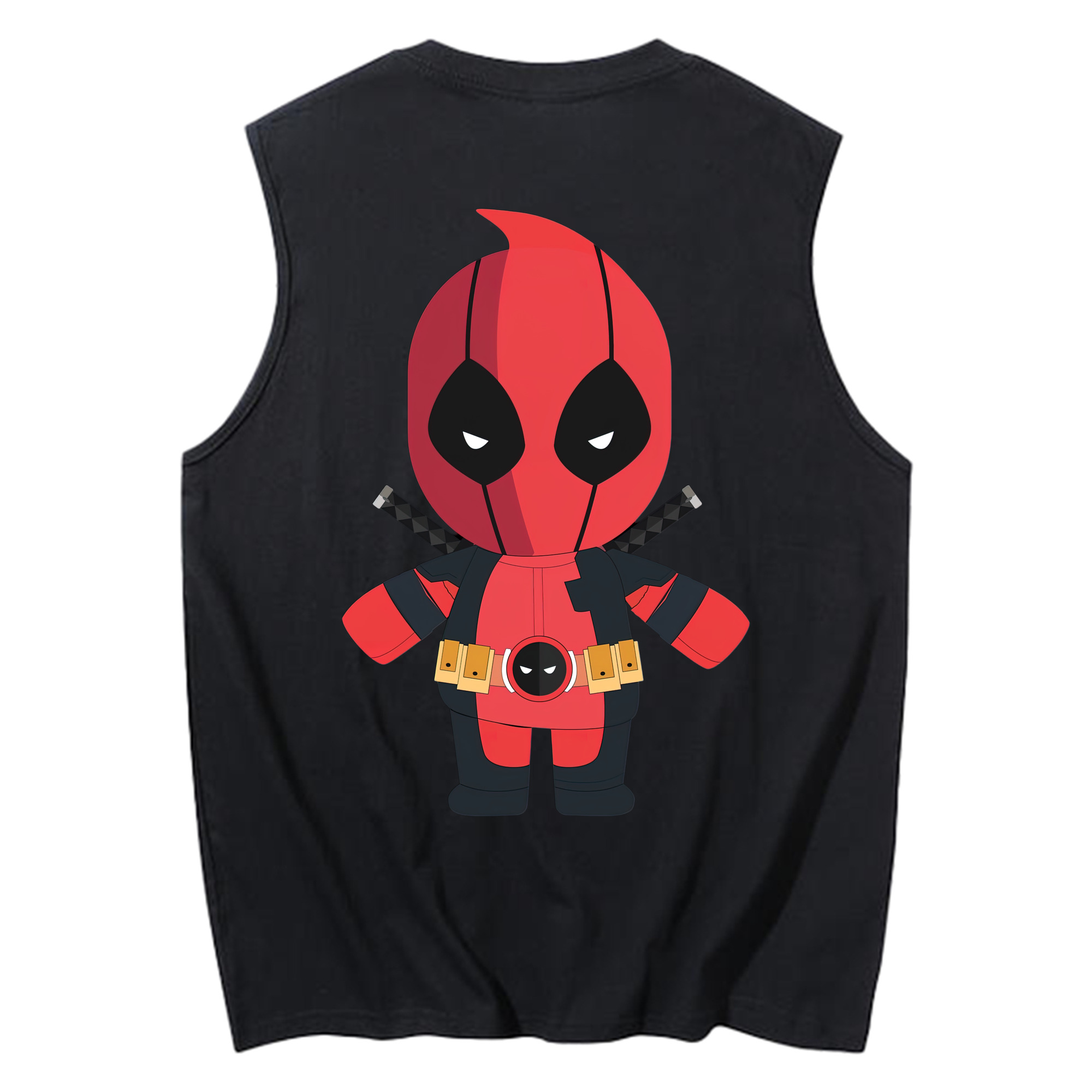 （画像用） Deadpool デッドプール コットン100％タンクトップ（背面プリント）