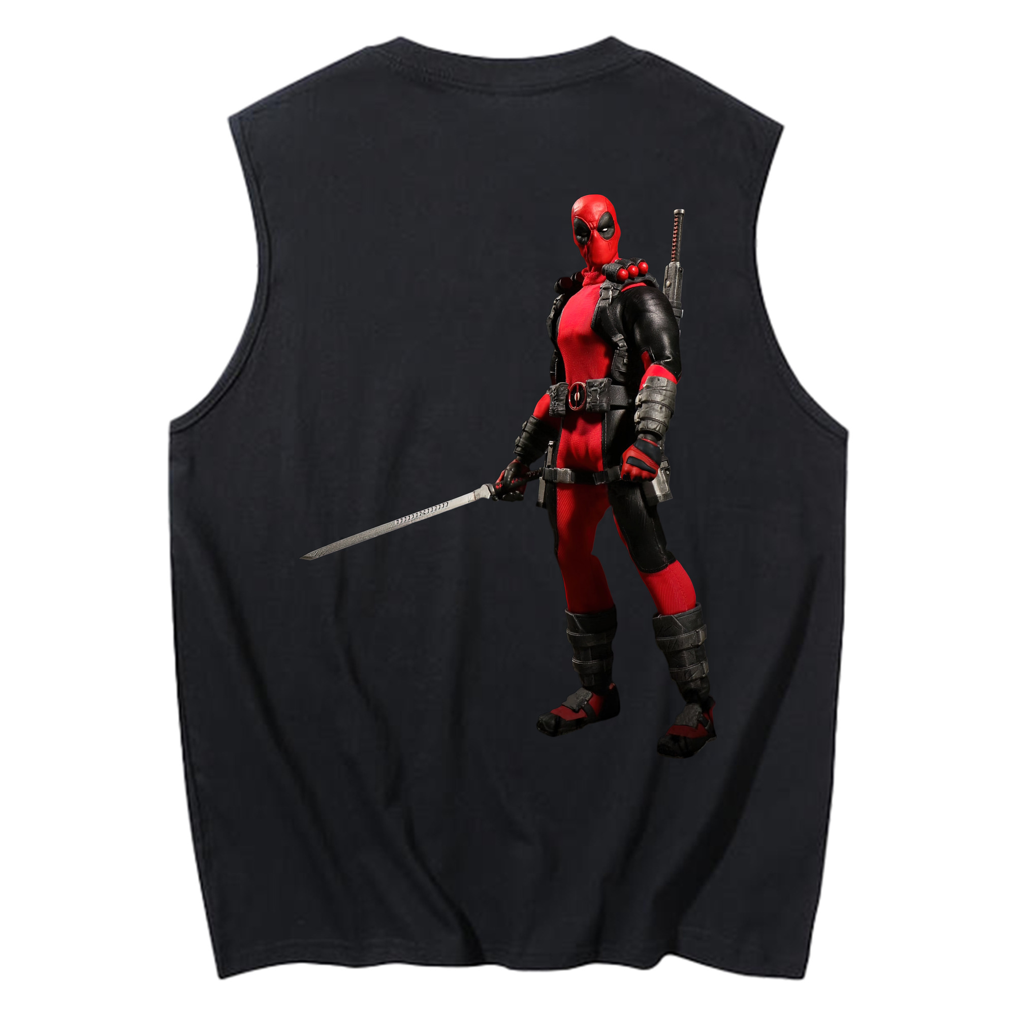 （画像用） Deadpool デッドプール コットン100％タンクトップ（背面プリント）