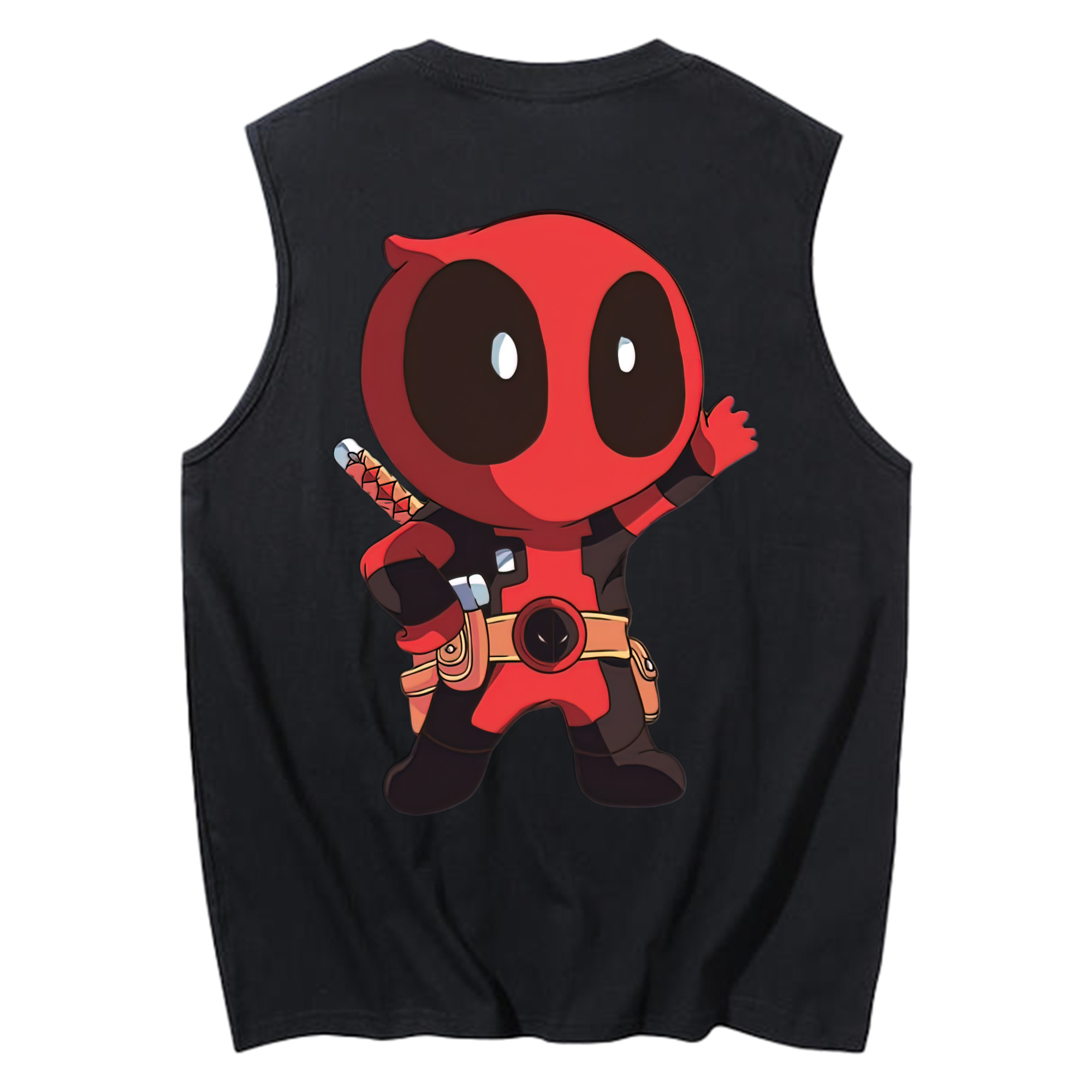 （画像用） Deadpool デッドプール コットン100％タンクトップ（背面プリント）