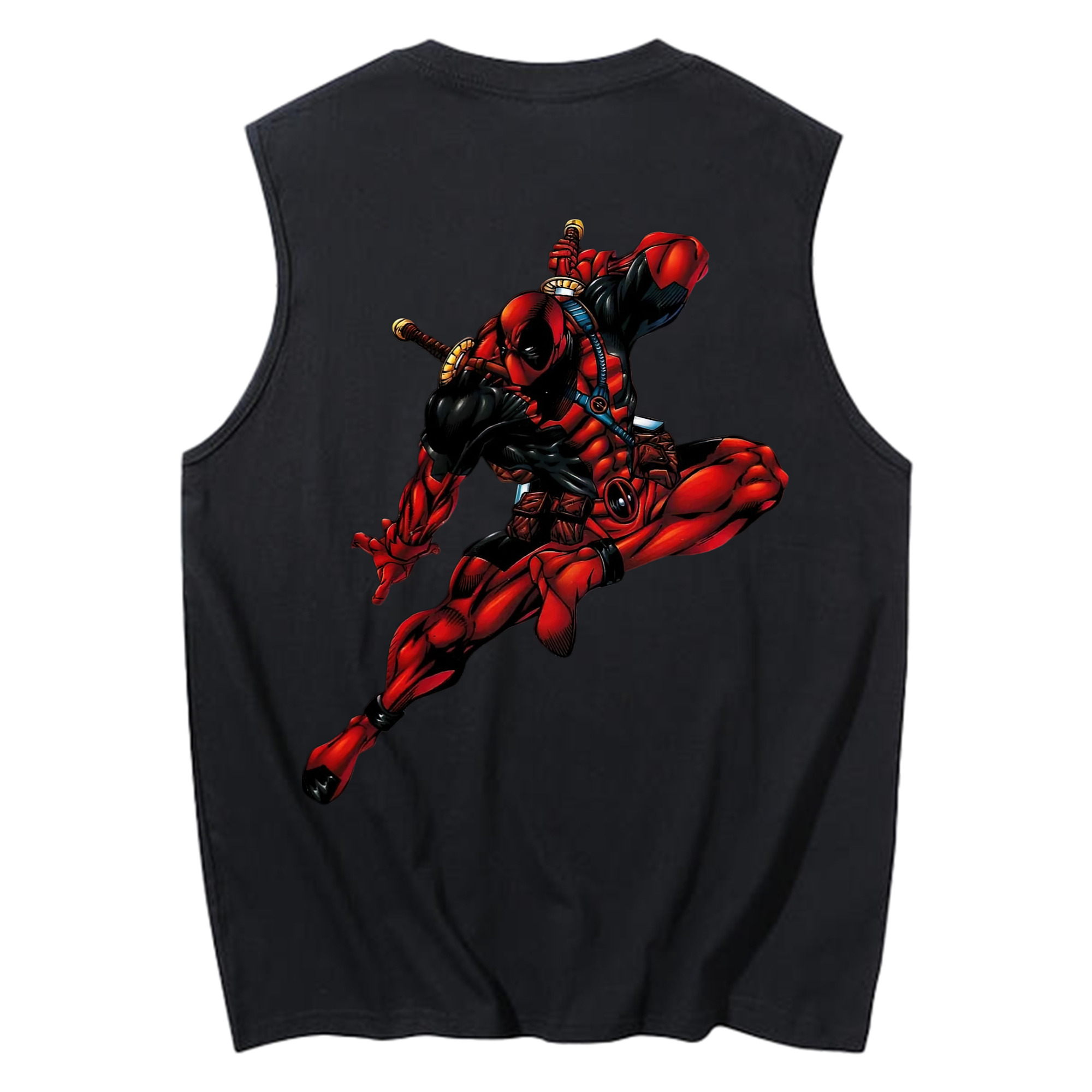 （画像用） Deadpool デッドプール コットン100％タンクトップ（背面プリント）