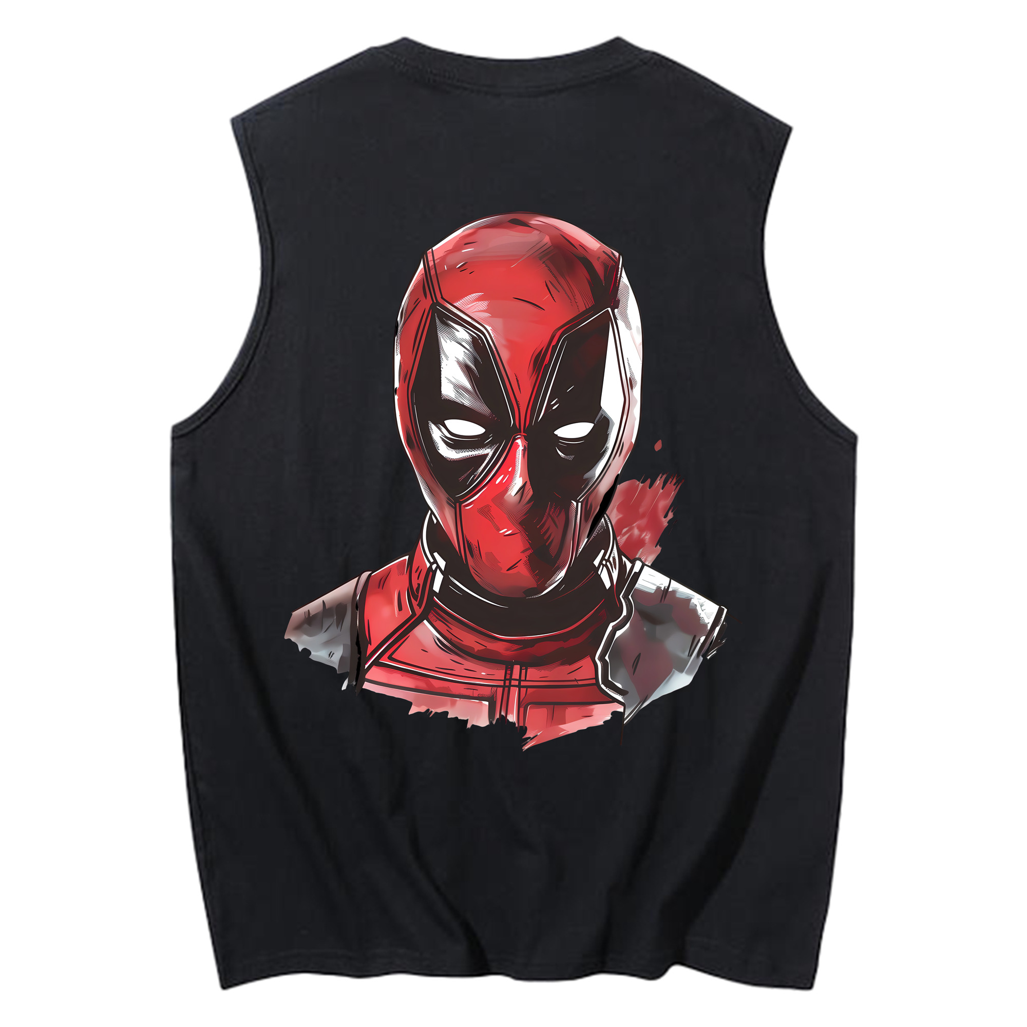 （画像用） Deadpool デッドプール コットン100％タンクトップ（背面プリント）