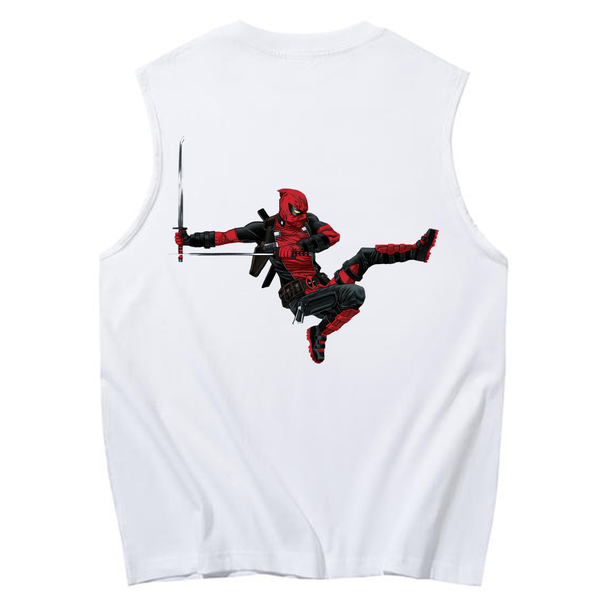 （画像用） Deadpool デッドプール コットン100％タンクトップ（背面プリント）