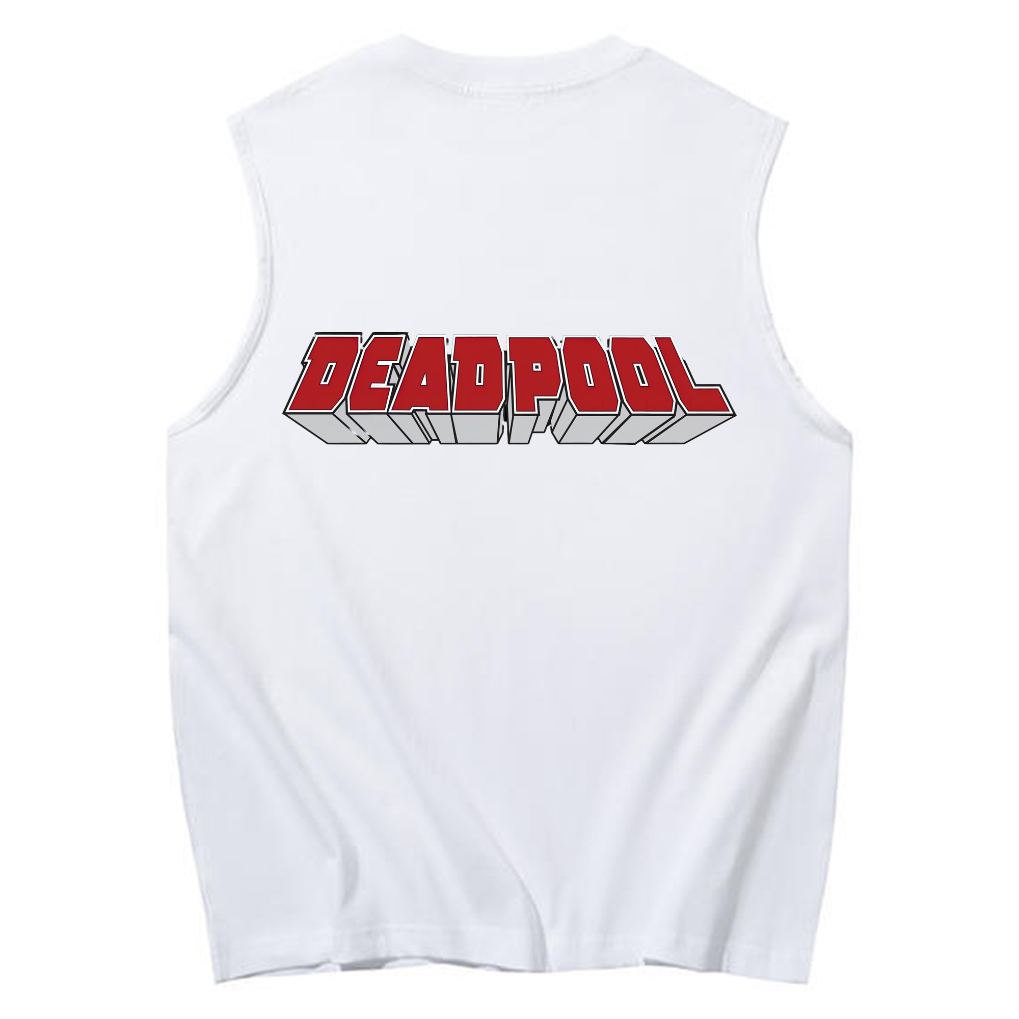 （画像用） Deadpool デッドプール コットン100％タンクトップ（背面プリント）