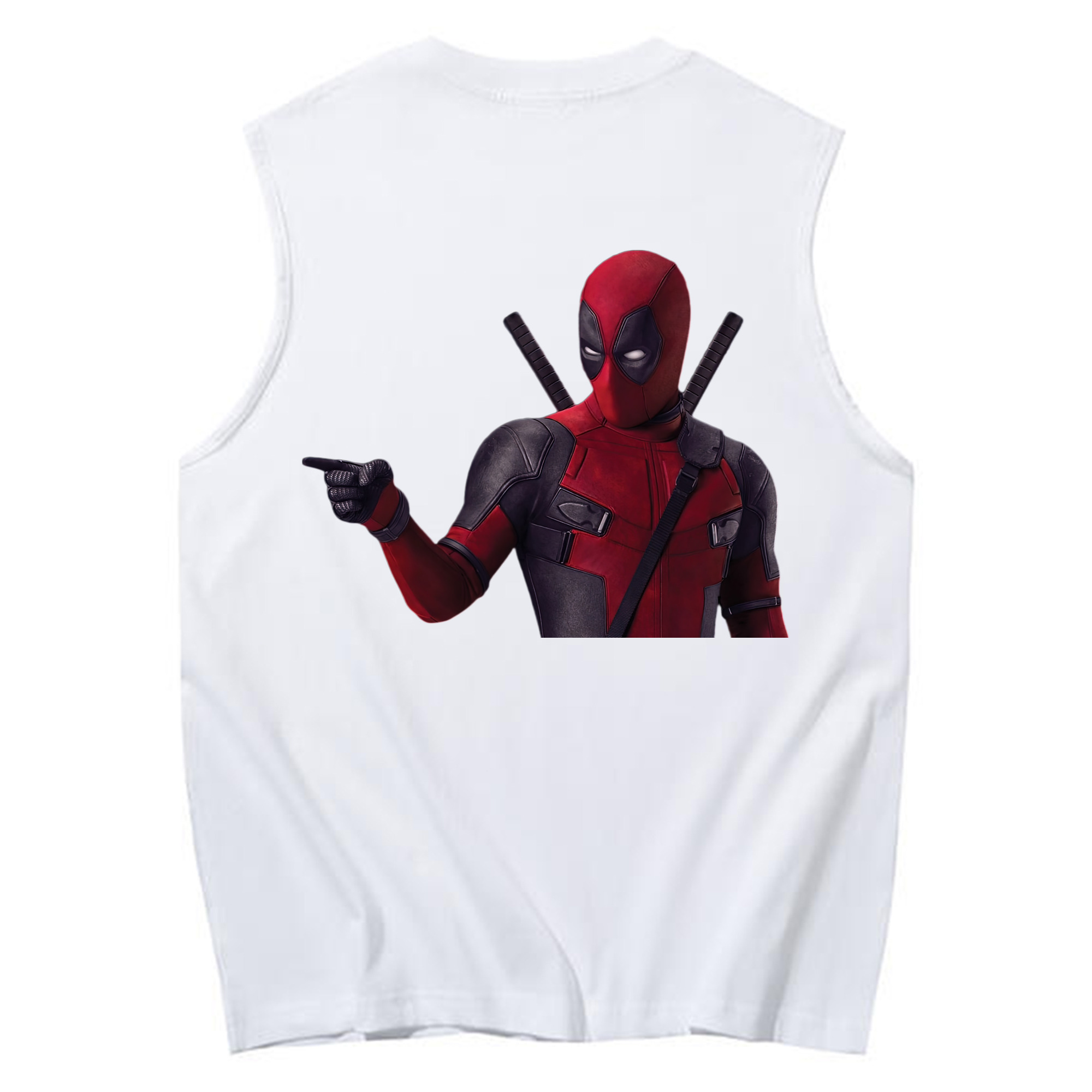（画像用） Deadpool デッドプール コットン100％タンクトップ（背面プリント）