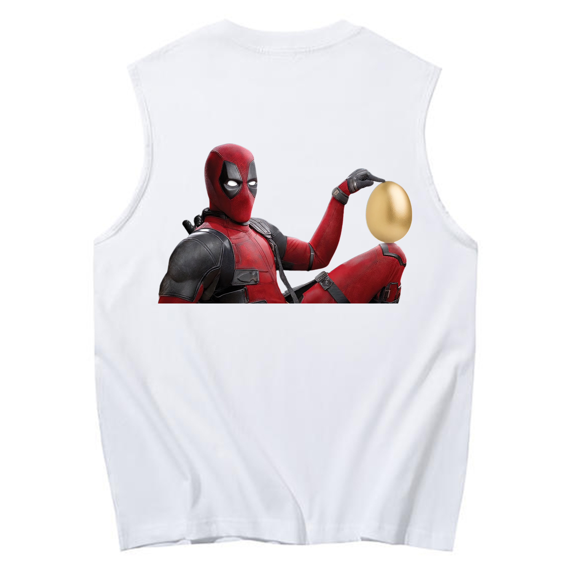 （画像用） Deadpool デッドプール コットン100％タンクトップ（背面プリント）