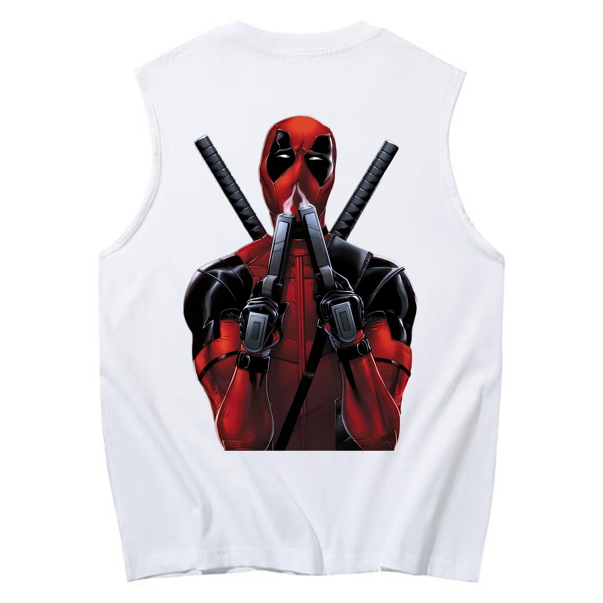 （画像用） Deadpool デッドプール コットン100％タンクトップ（背面プリント）