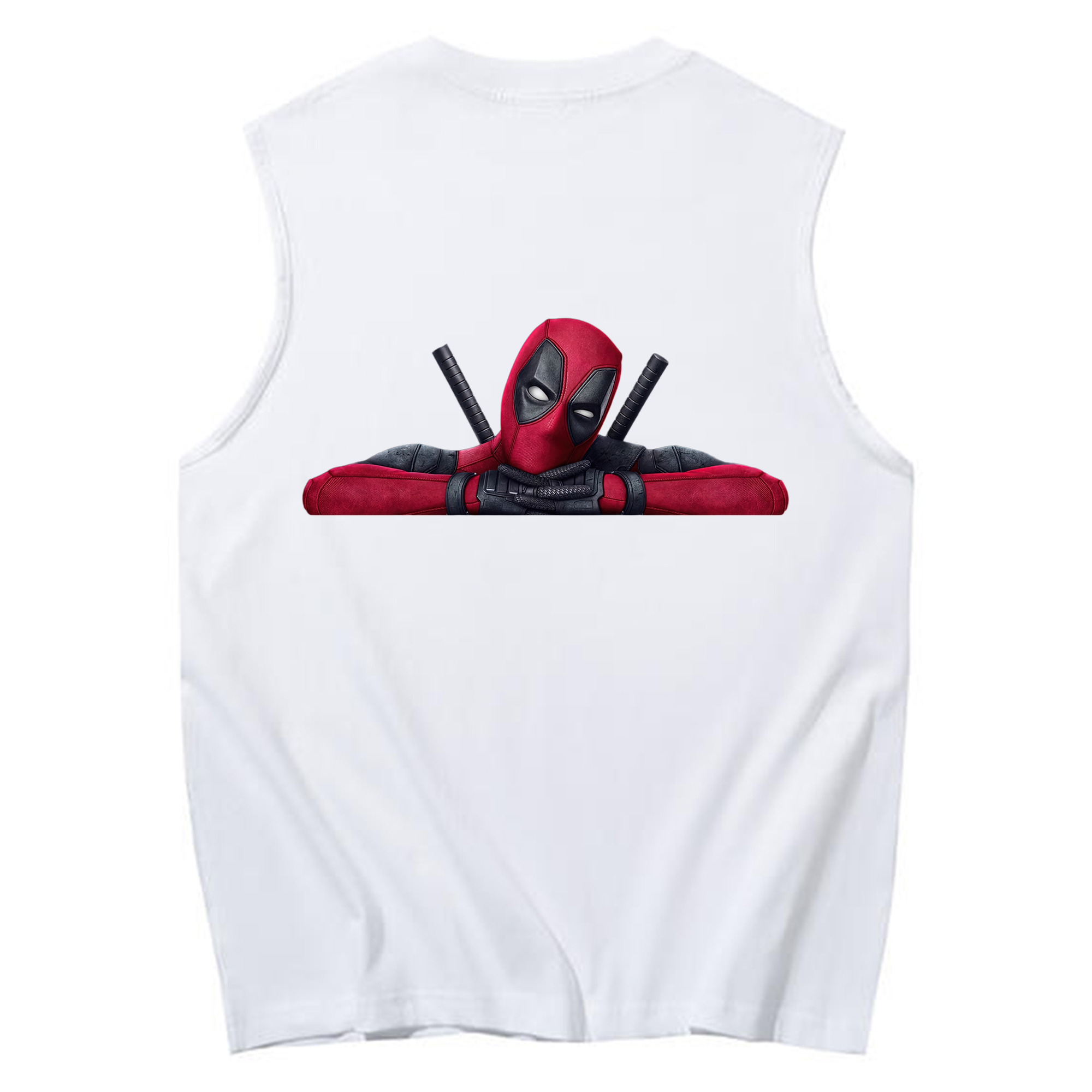 （画像用） Deadpool デッドプール コットン100％タンクトップ（背面プリント）