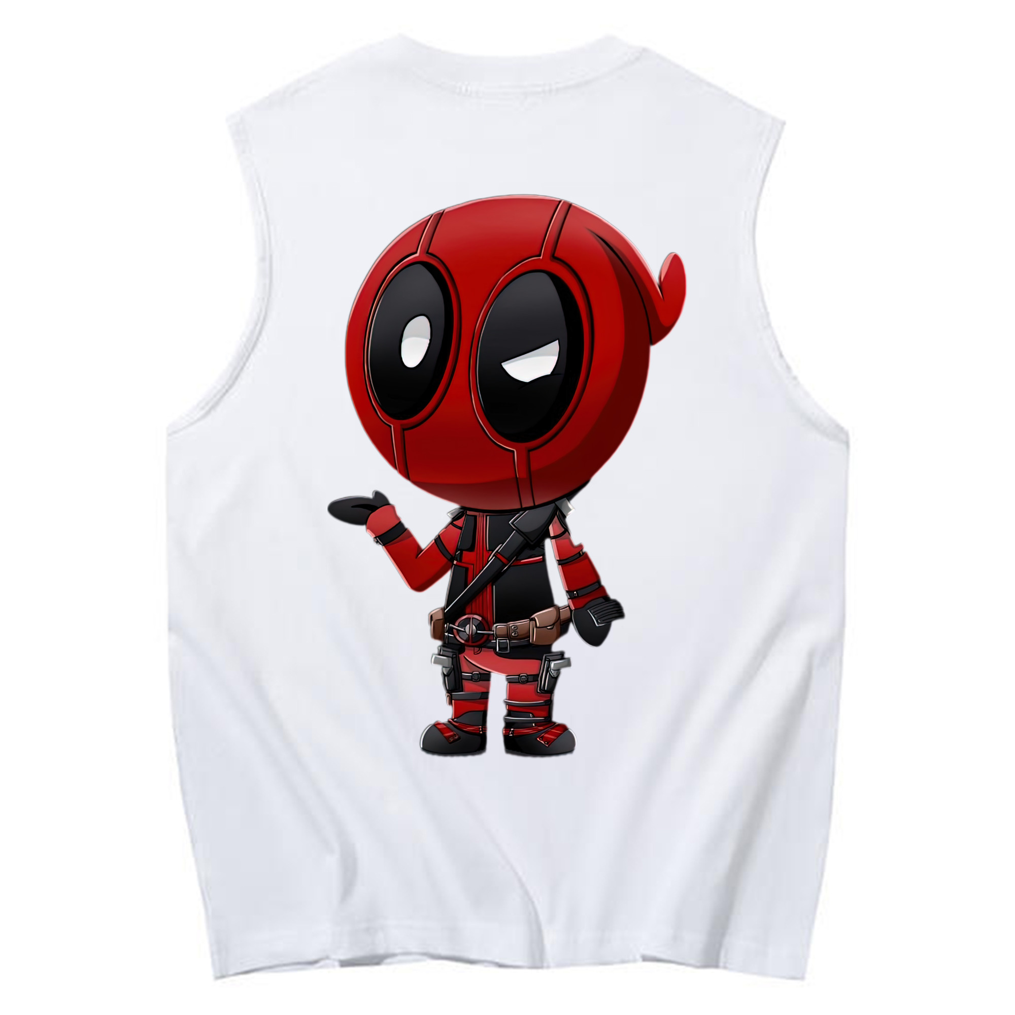 （画像用） Deadpool デッドプール コットン100％タンクトップ（背面プリント）