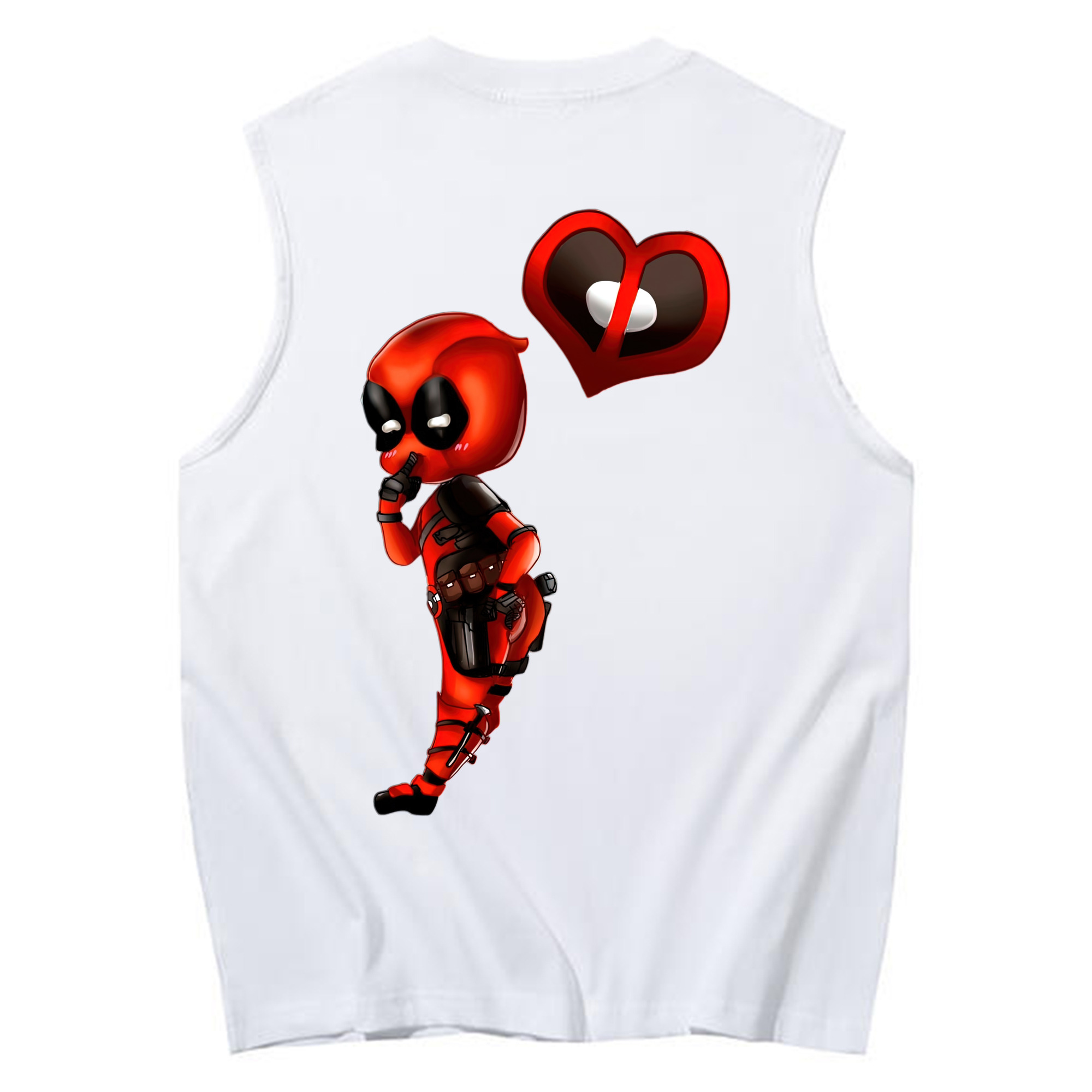 （画像用） Deadpool デッドプール コットン100％タンクトップ（背面プリント）