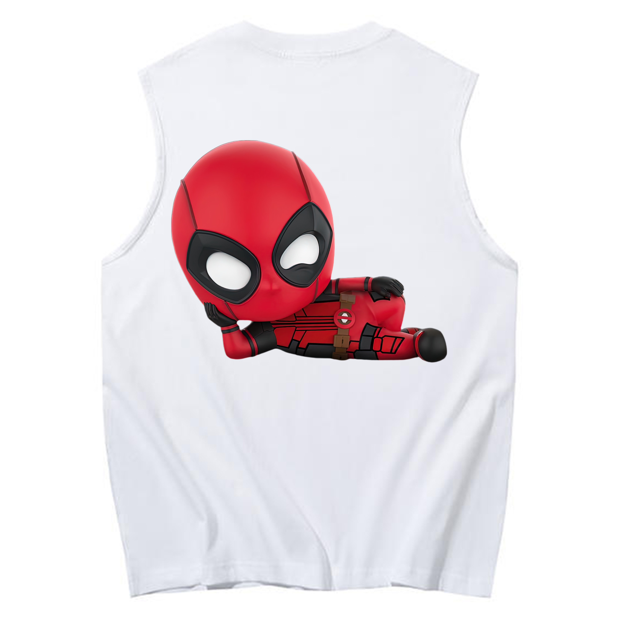 （画像用） Deadpool デッドプール コットン100％タンクトップ（背面プリント）