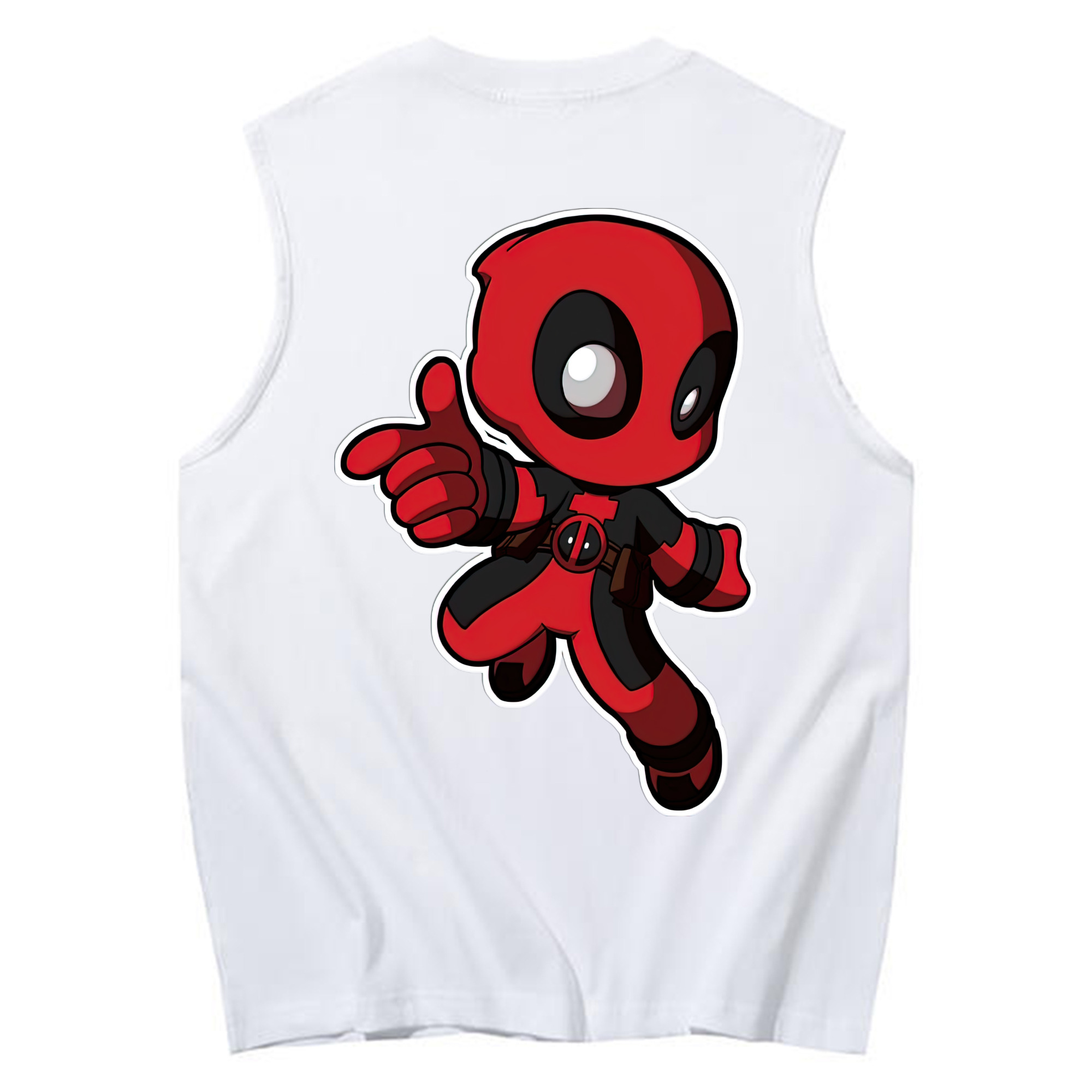 （画像用） Deadpool デッドプール コットン100％タンクトップ（背面プリント）