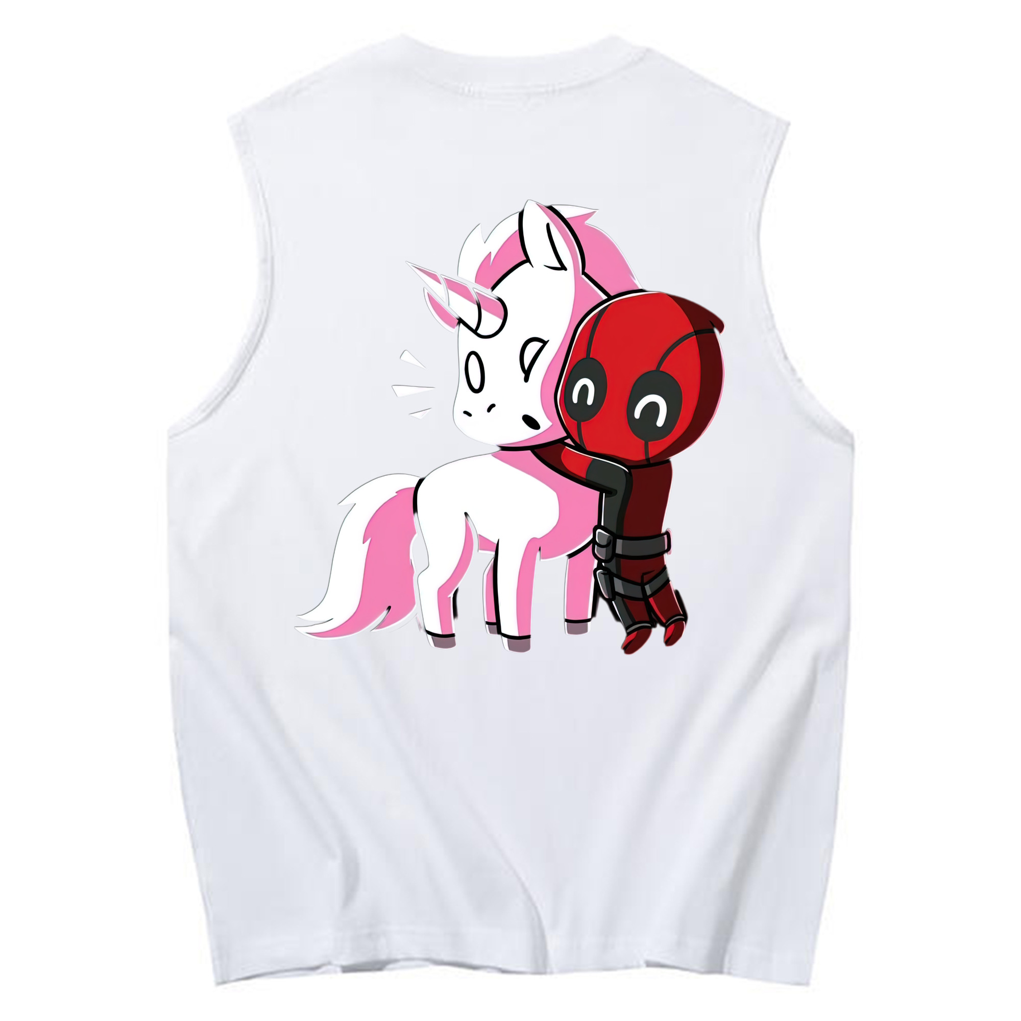 （画像用） Deadpool デッドプール コットン100％タンクトップ（背面プリント）