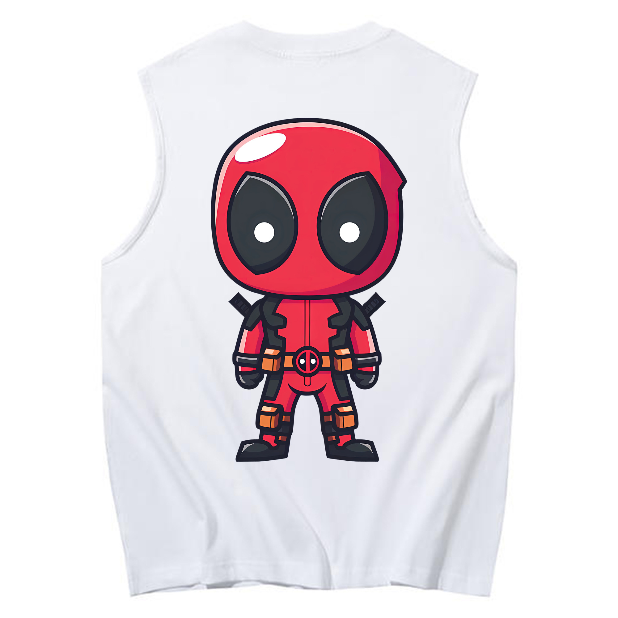 （画像用） Deadpool デッドプール コットン100％タンクトップ（背面プリント）