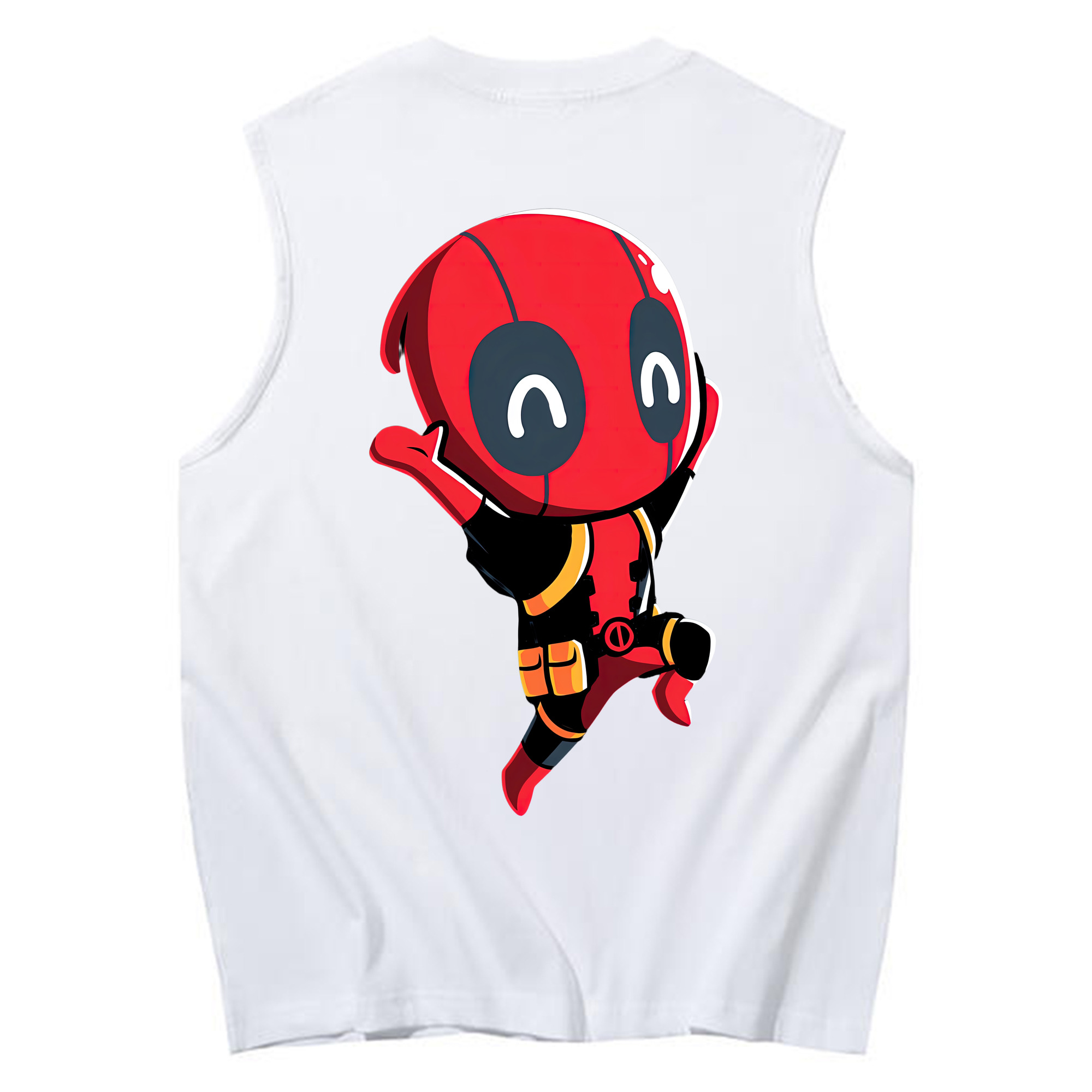 （画像用） Deadpool デッドプール コットン100％タンクトップ（背面プリント）
