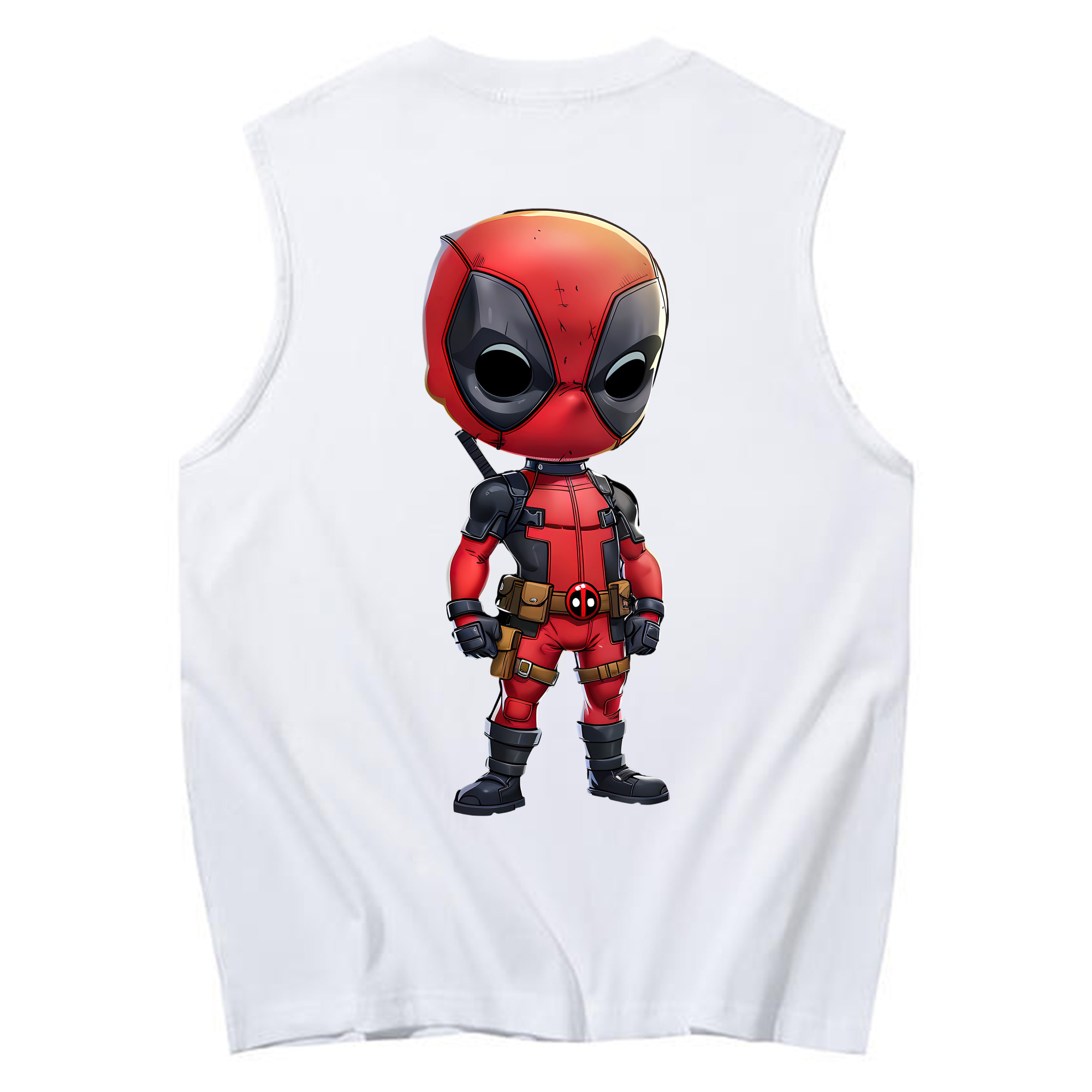 （画像用） Deadpool デッドプール コットン100％タンクトップ（背面プリント）