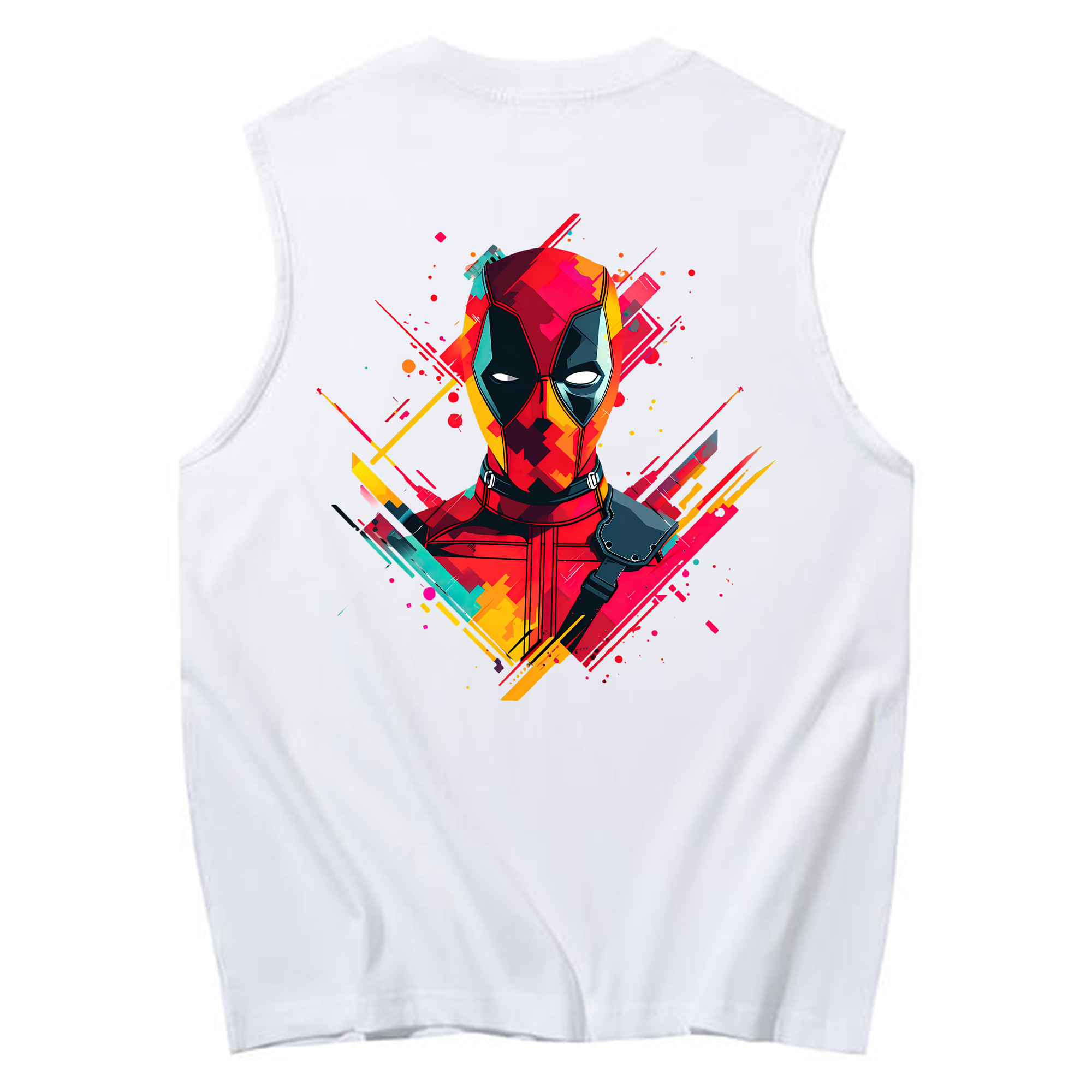 （画像用） Deadpool デッドプール コットン100％タンクトップ（背面プリント）