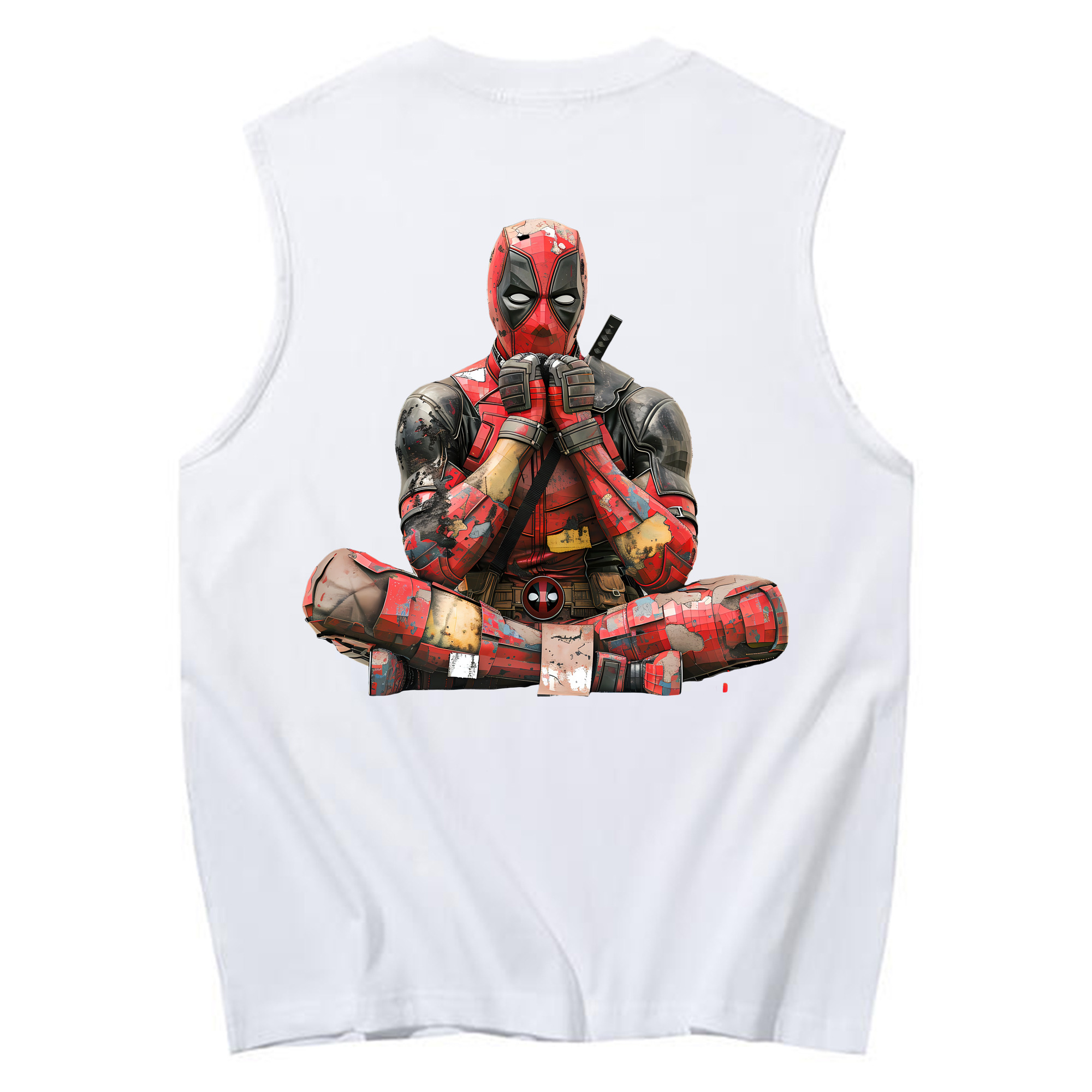 （画像用） Deadpool デッドプール コットン100％タンクトップ（背面プリント）