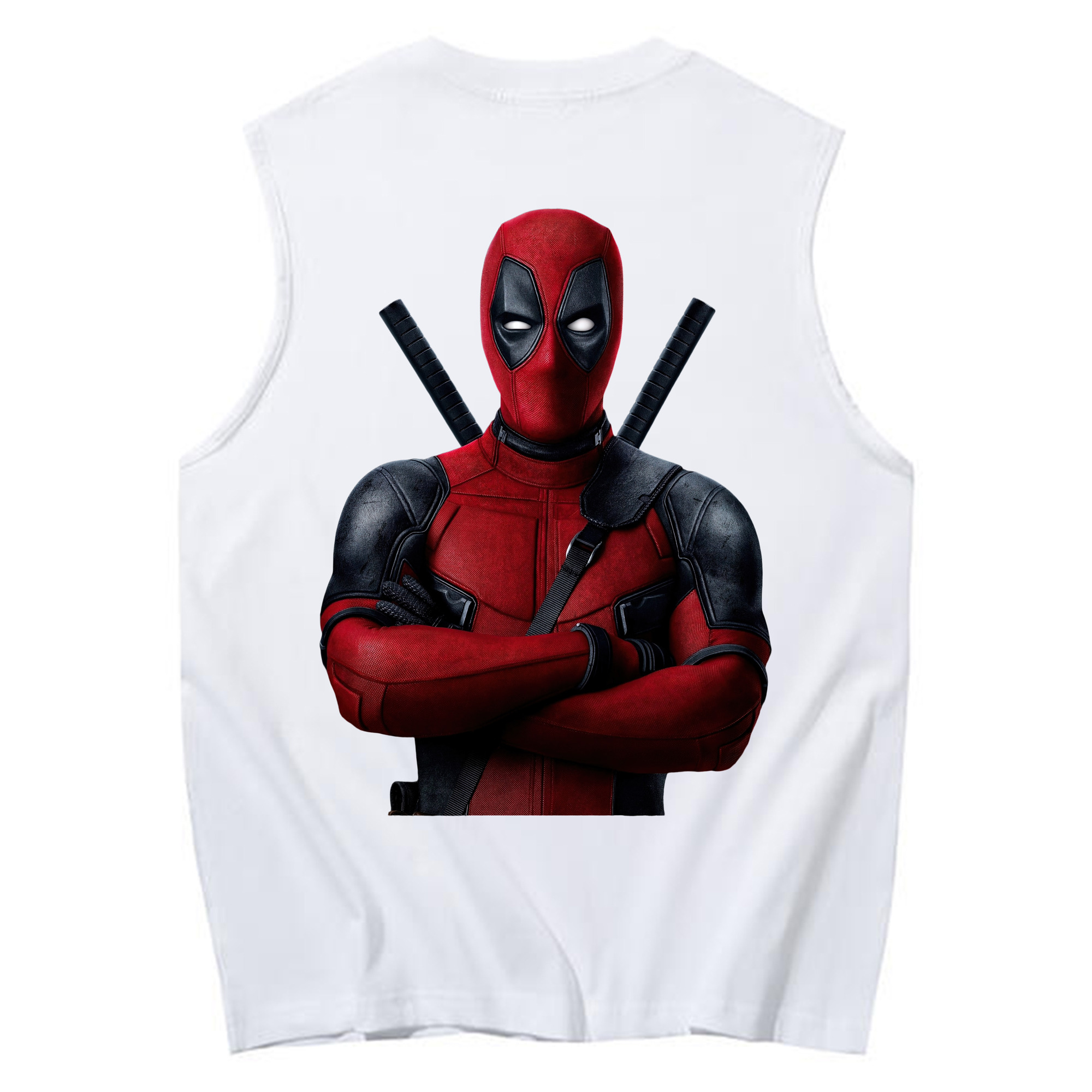 （画像用） Deadpool デッドプール コットン100％タンクトップ（背面プリント）