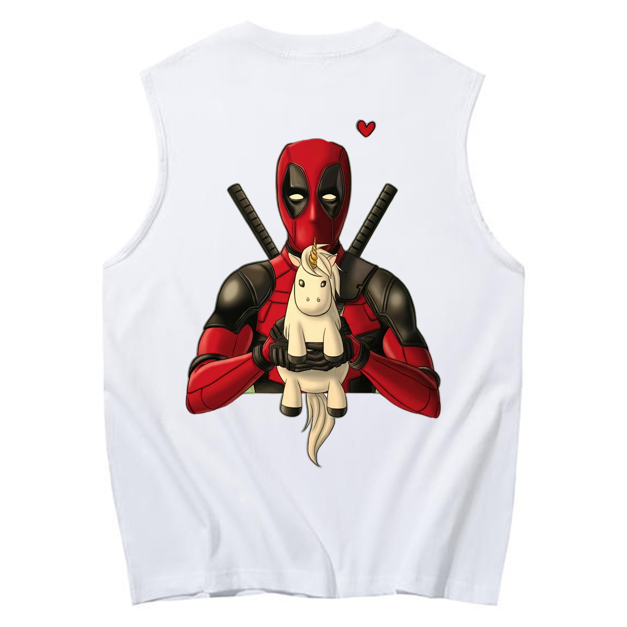 （画像用） Deadpool デッドプール コットン100％タンクトップ（背面プリント）
