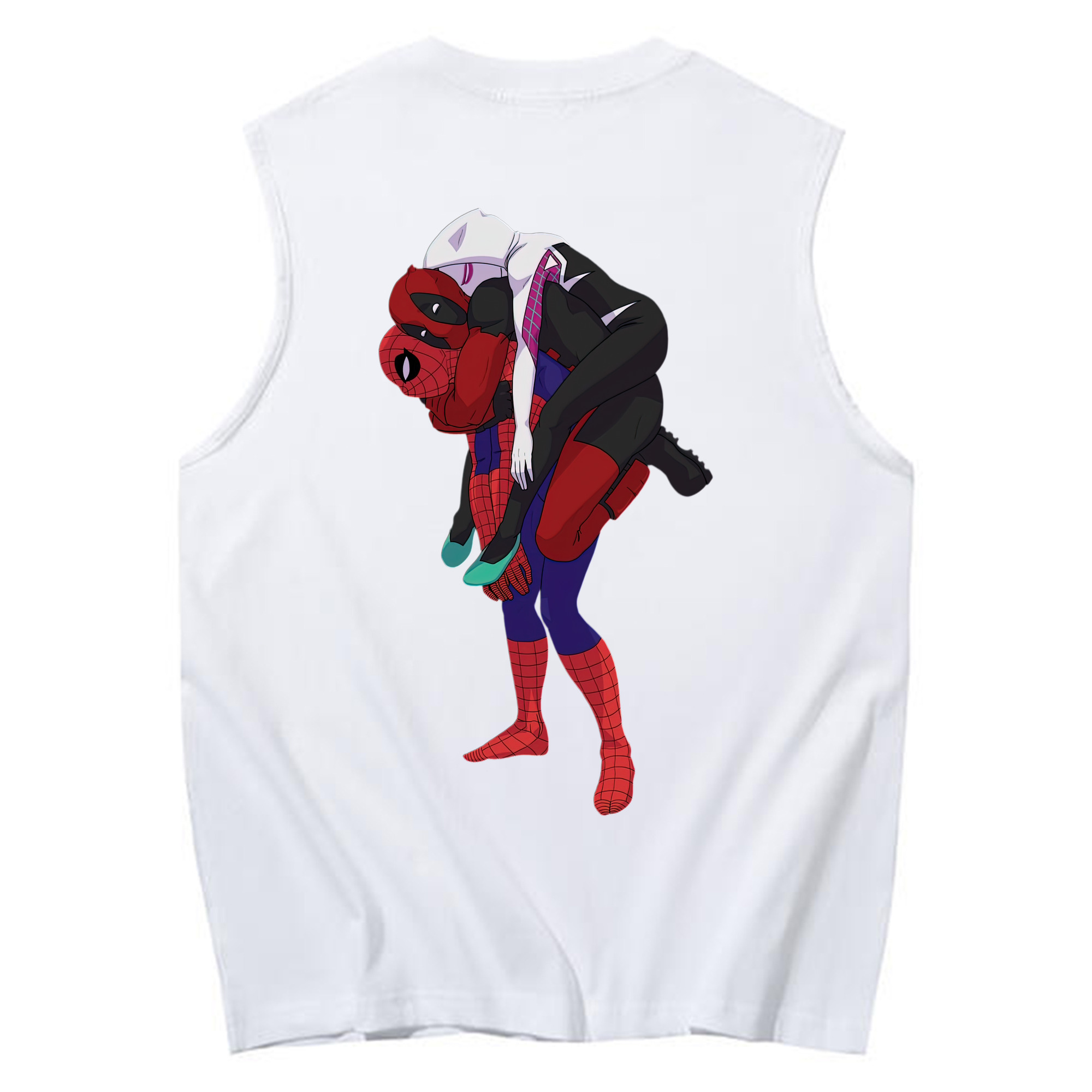 （画像用） Deadpool デッドプール コットン100％タンクトップ（背面プリント）